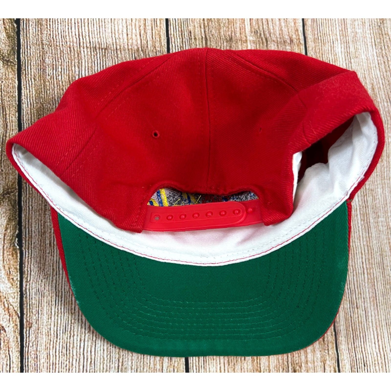 Vintage VINTAGE King Red Snapback Hat One Size Men Adjustable Canvas Televison 90s Cap King’s Cap Mens Size ONE SIZE - 6 Thumbnail
