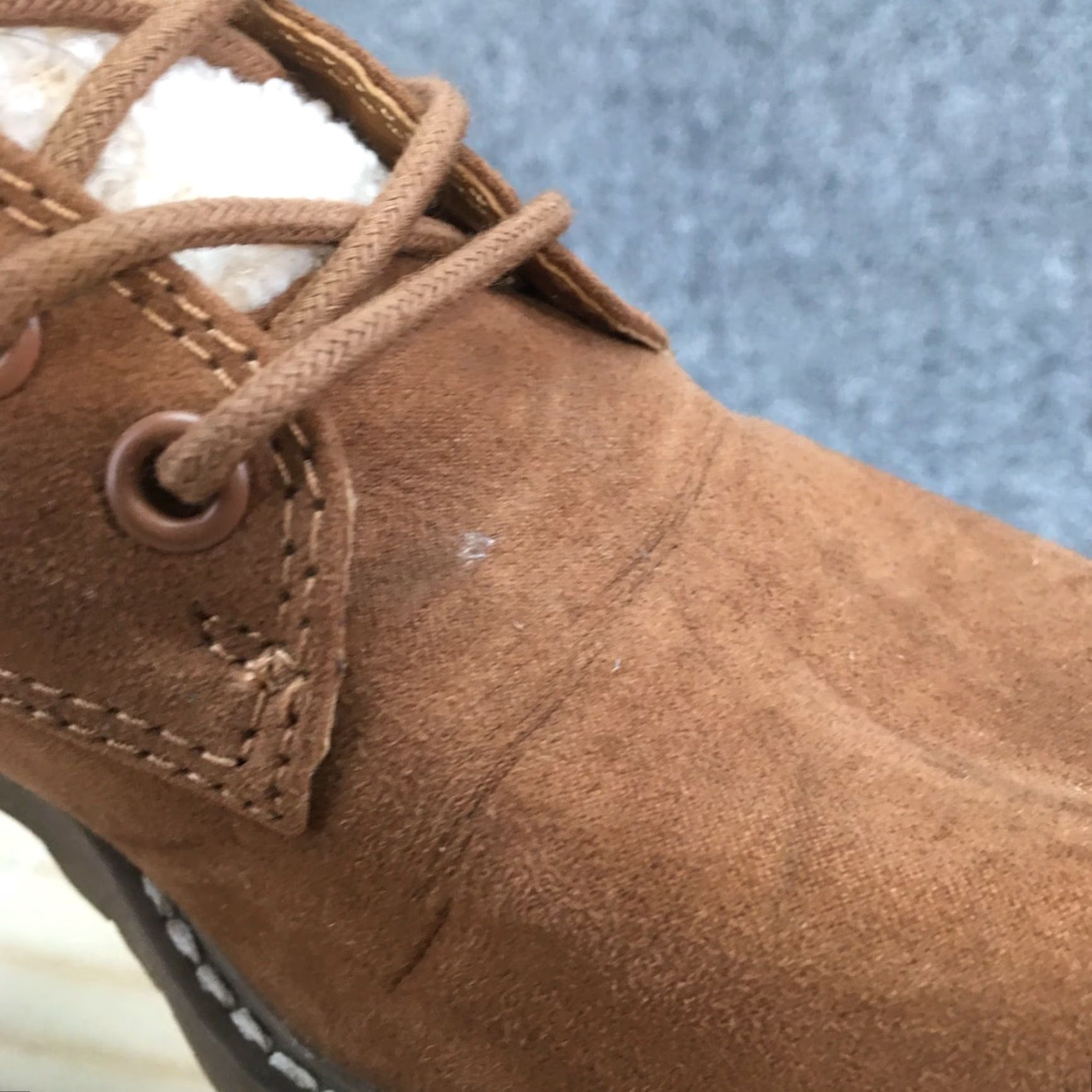 Vintage Universal Thread Ankle Boots Womens 7 Brown Tessie Sherpa Faux Fur Leather Boots Size US 7 / IT 37 - 4 Thumbnail