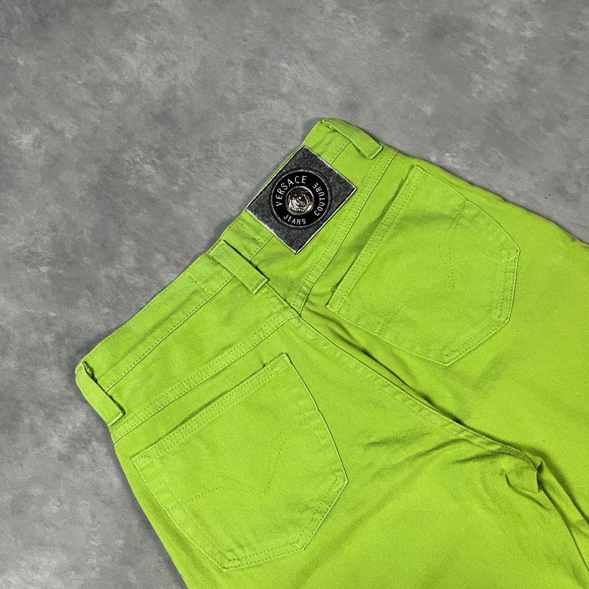 Versace RARE VERSACE Jeans Couture Neon Green Size 26" / US 2 / IT 38 - 8 Thumbnail