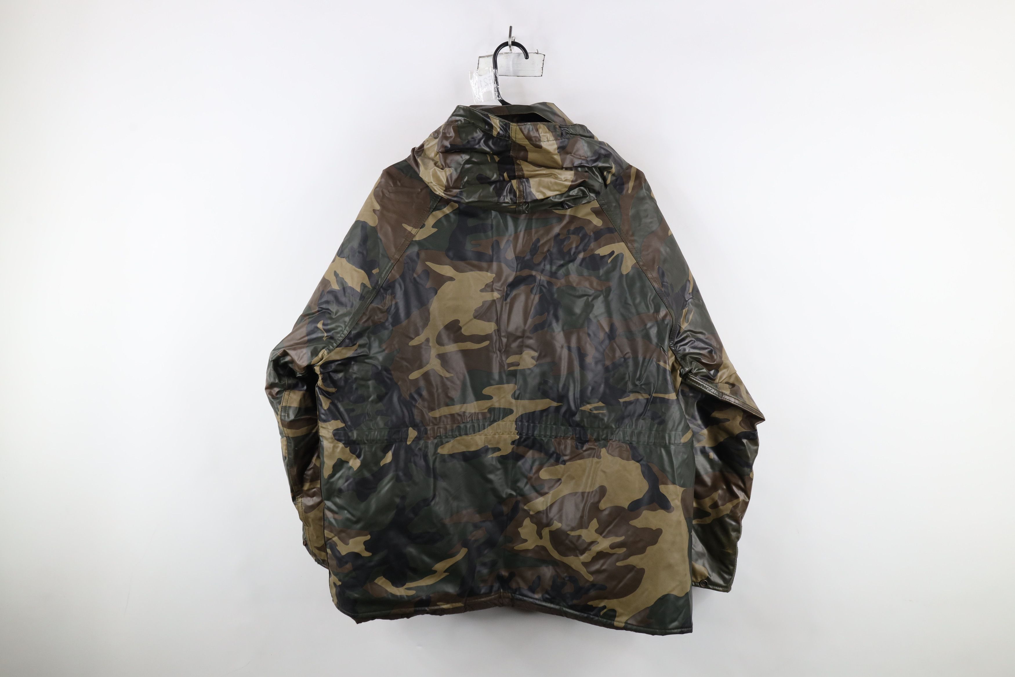Vintage Vintage 90s Streetwear Quilted Duck Camouflage Hooded Jacket Size US L / EU 52-54 / 3 - 12 Thumbnail