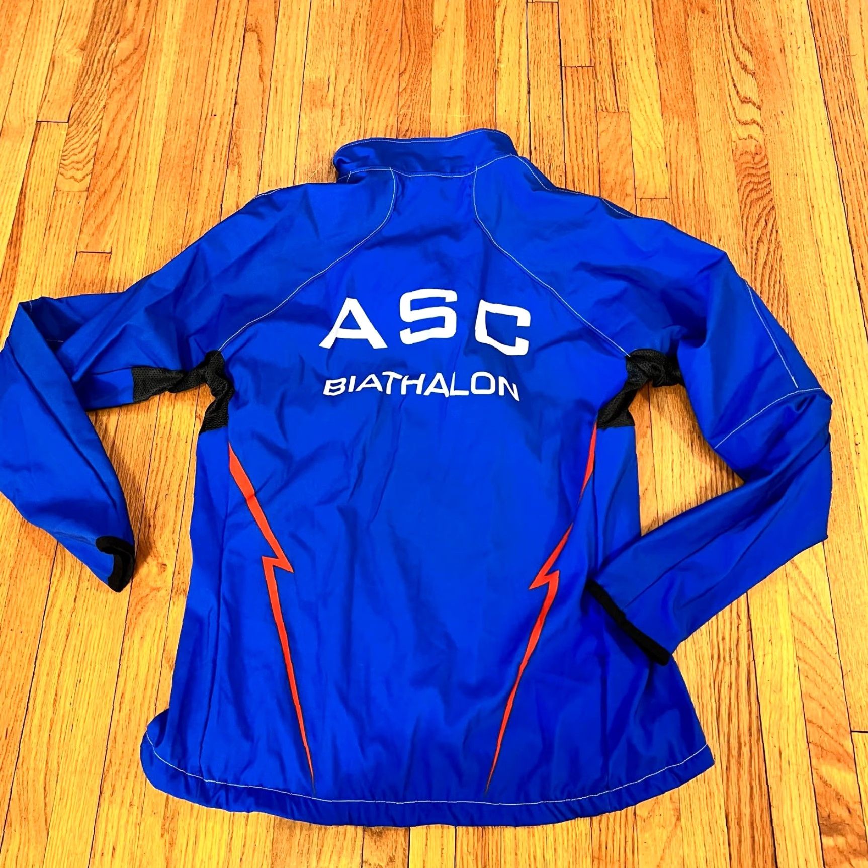 Vintage Podium Wear Jacket Womens Medium Biathalon ASC Zip Performance Blue Coat Track Jacket Womens M Blue ASC Zip Biathalon Performance"} Size M / US 6-8 / IT 42-44 - 4 Thumbnail