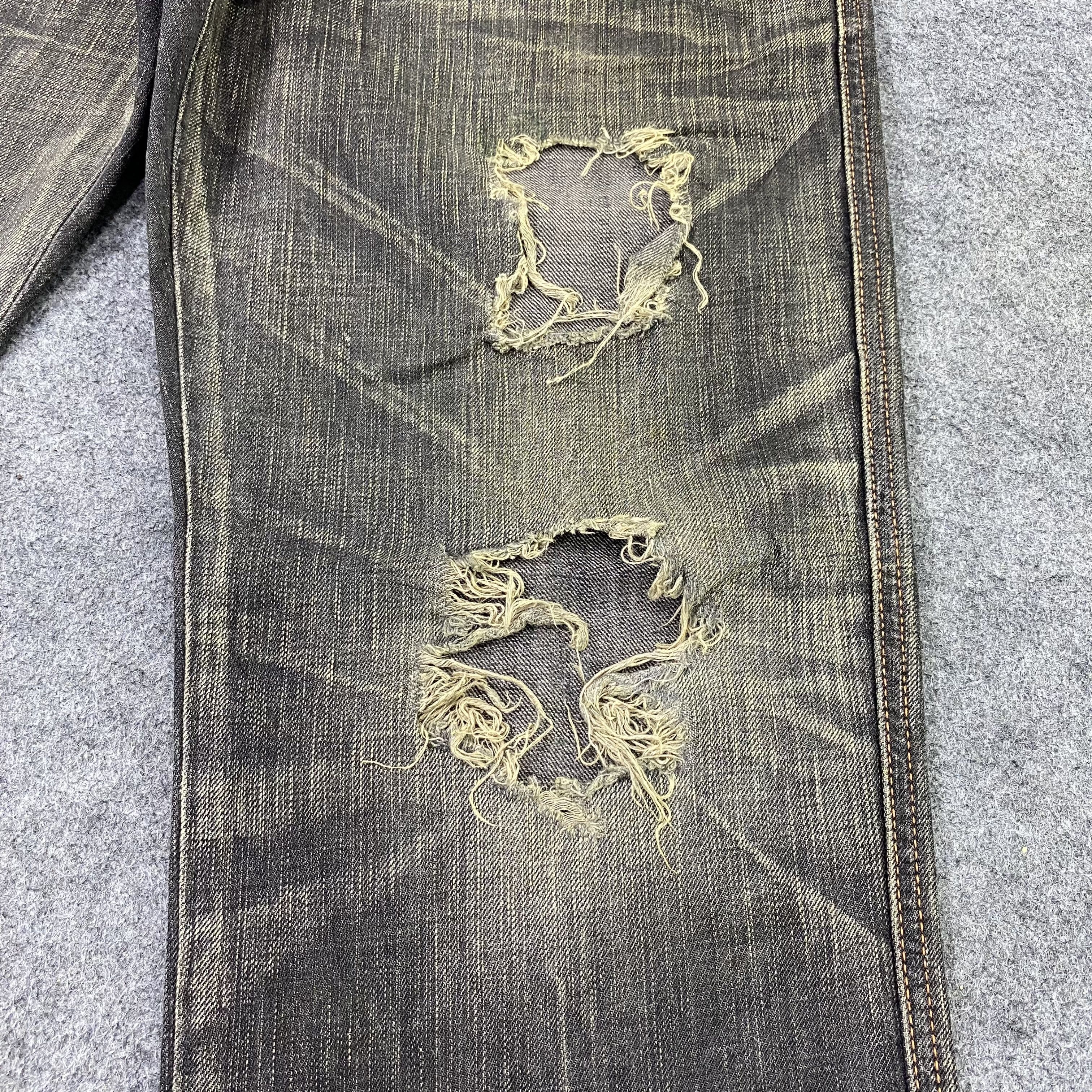 Edwin Edwin 503 Blue Trip Distressed Denim -J1176 Size US 34 / EU 50 - 8 Thumbnail