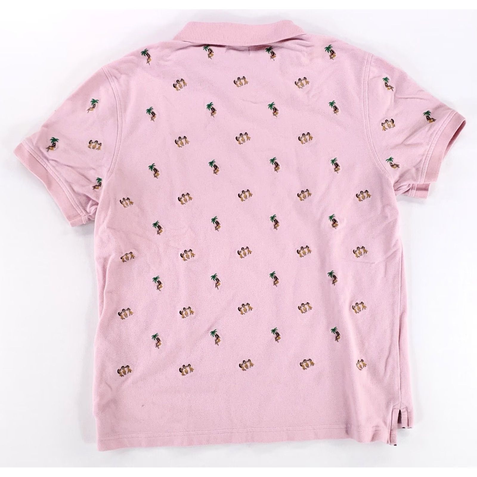J.Crew J.CREW Polo Shirt Mens M Pink All Over Embroidered Hula Girls Oarsman Size US M / EU 48-50 / 2 - 3 Thumbnail