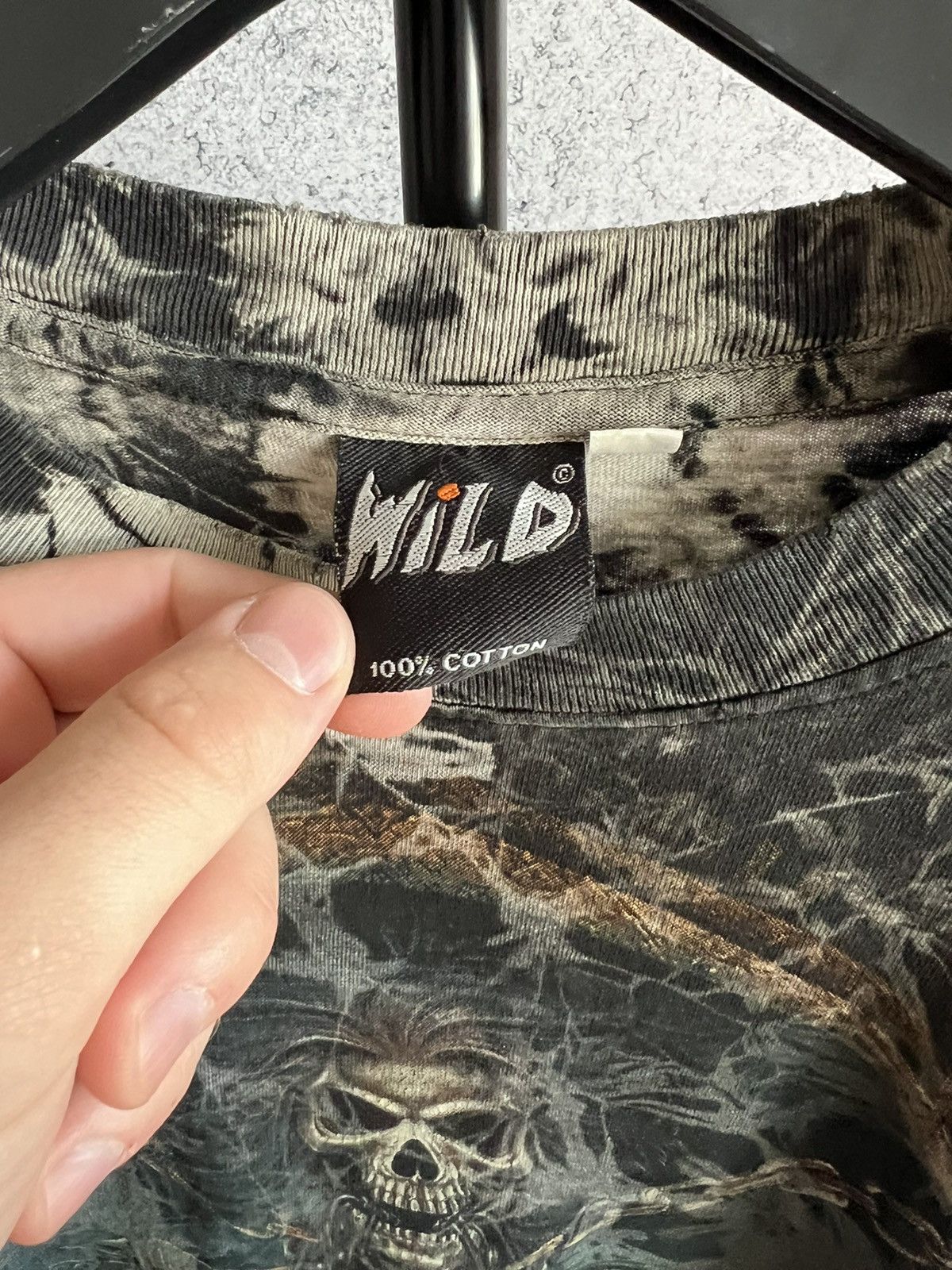 Other Wild Skulls T-shirt Overprint Y2K Skeleton Tee 00s neon logo Size US M / EU 48-50 / 2 - 6 Thumbnail