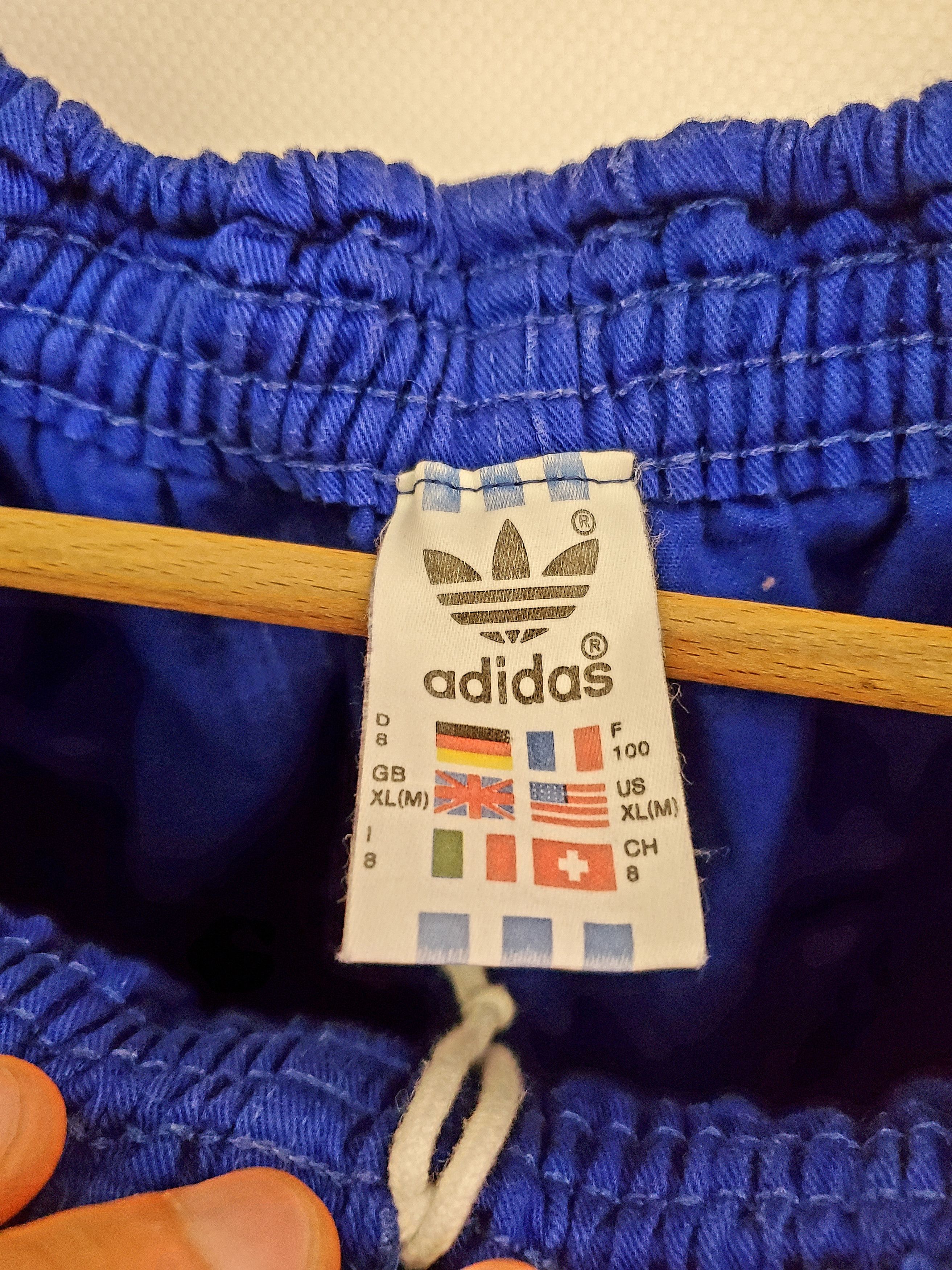 Adidas × Vintage Vintage 90's Adidas Shorts Rare Blue Run Hype size M Size US 31 - 3 Thumbnail