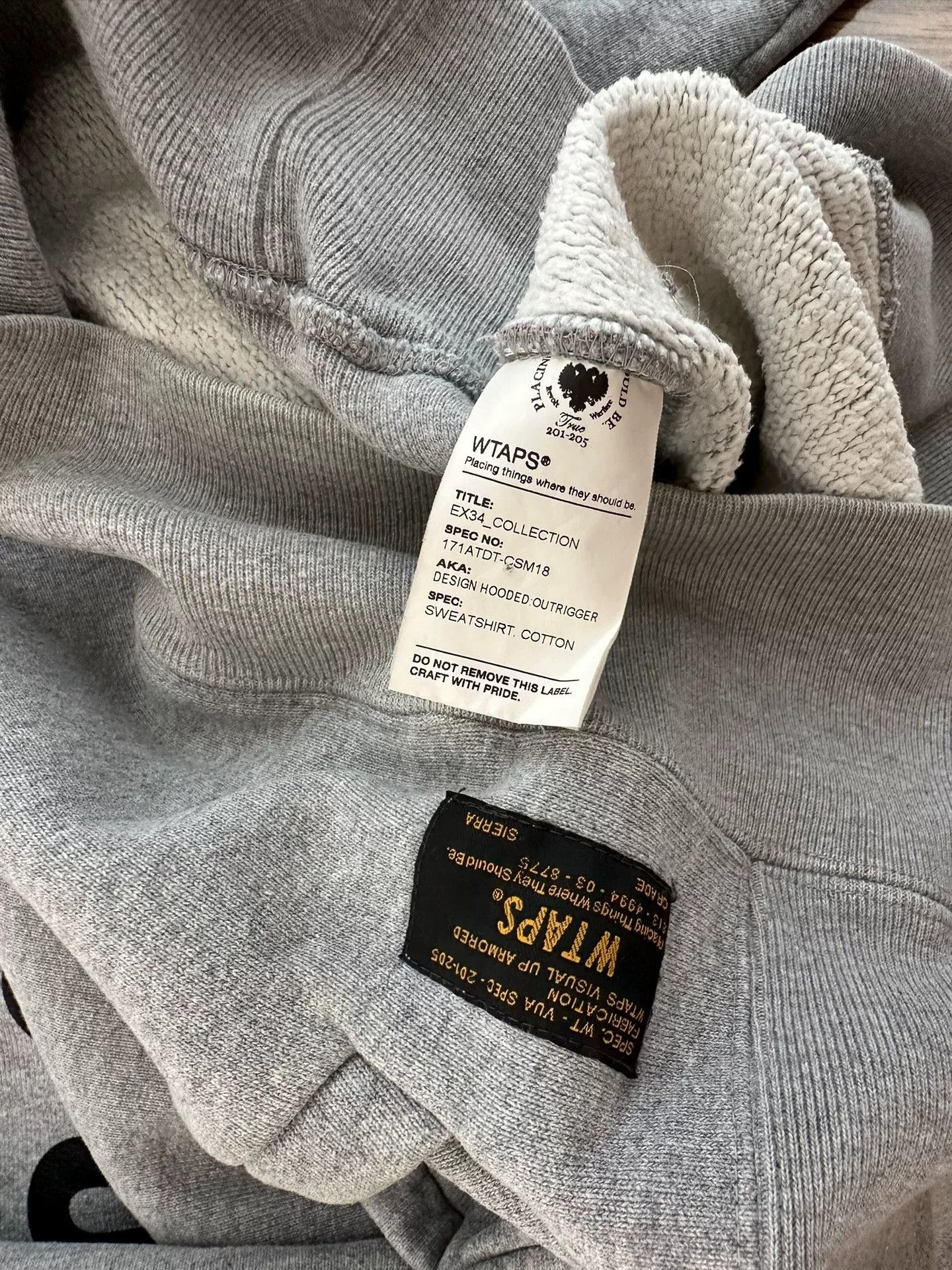 Wtaps WTAPS Design Hooded Outrigger Sweatshirt Size US S / EU 44-46 / 1 - 3 Thumbnail
