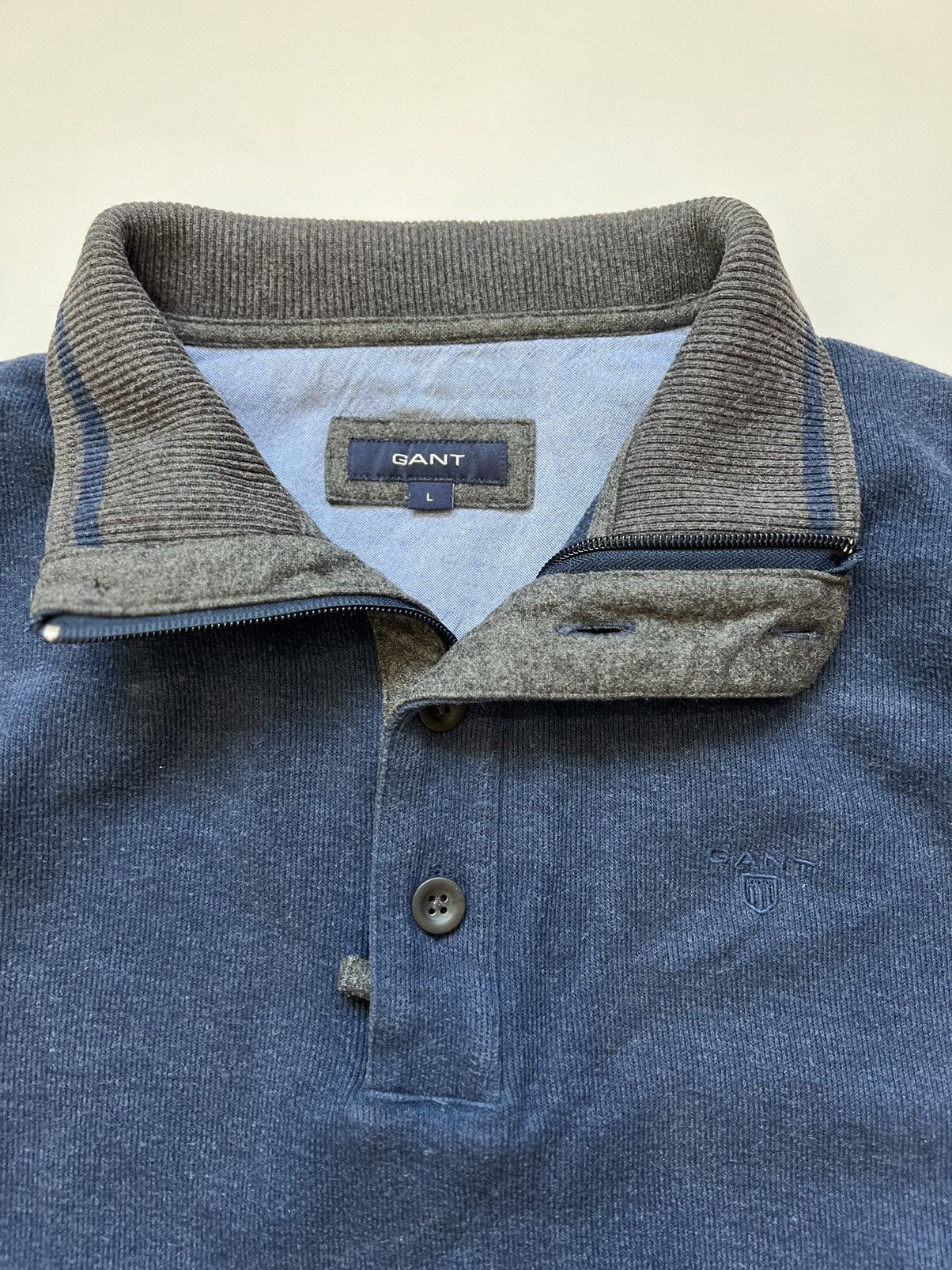 Gant Vintage Gant Classic Sweater Blue Size US L / EU 52-54 / 3 - 2 Thumbnail