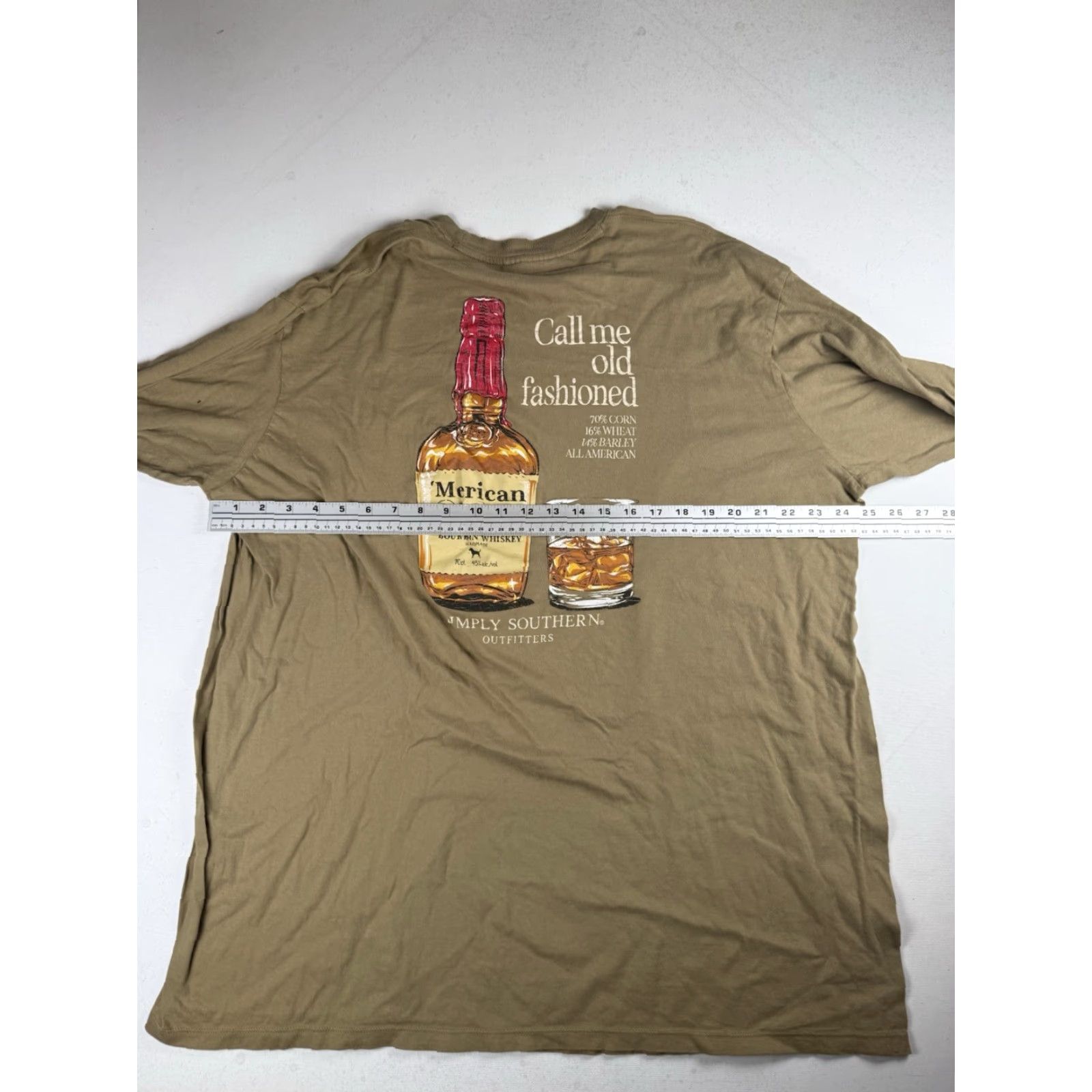 Vintage Simply Southern Men's Merican Dude Long Sleeve Graphic Tee 2XL Brown Shirt Mens Size US XXL / EU 58 / 5 - 5 Thumbnail
