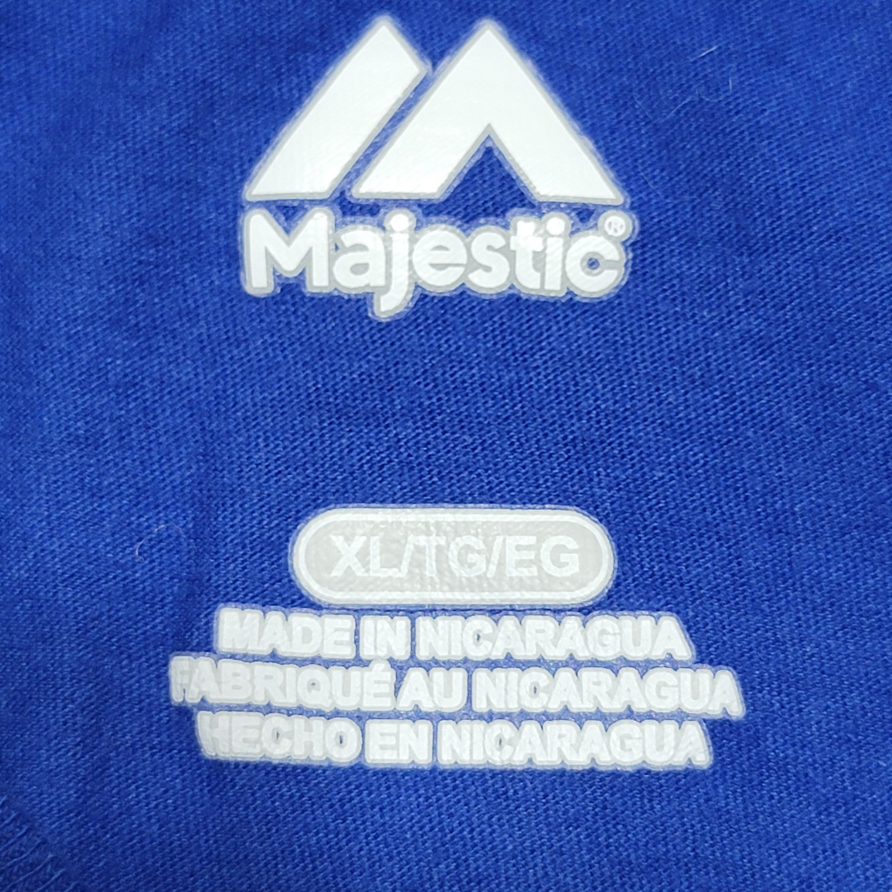 Majestic Majestic LS Royal Blue Unisex Tee Texas Rangers - Size XL Size US XL / EU 56 / 4 - 4 Thumbnail