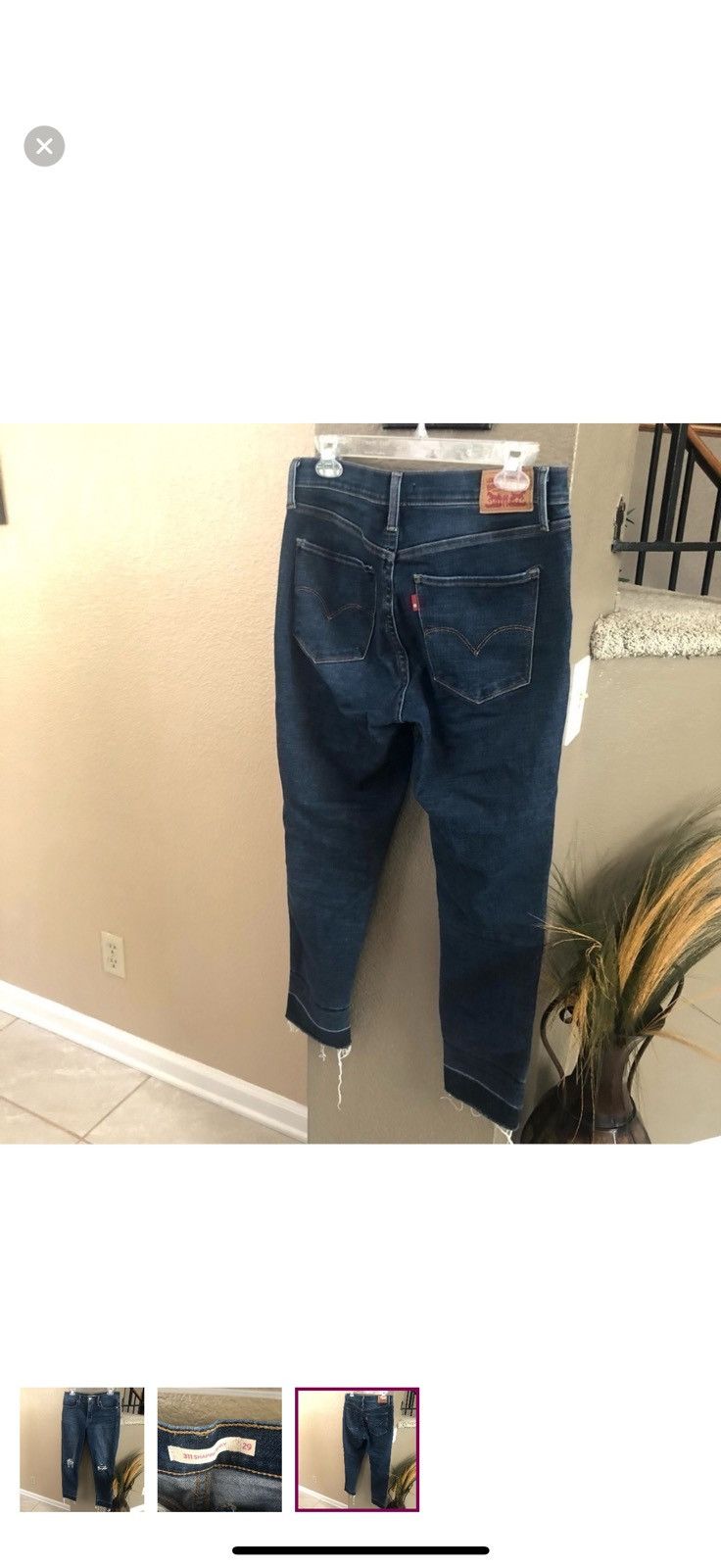 Levi's Levis 311 Shaping Skinny Distressed Jeans Size 29 Size 29" - 3 Thumbnail
