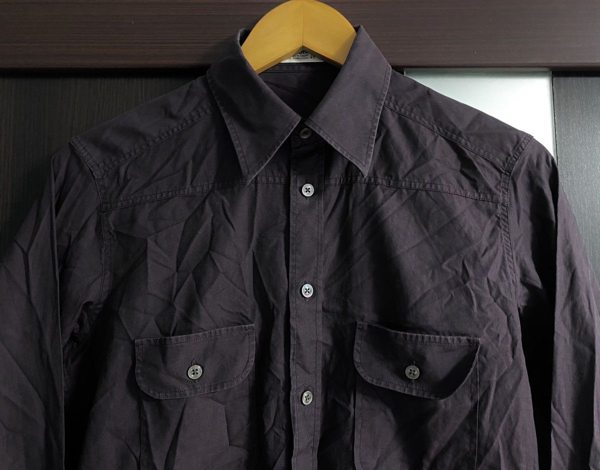 Acne Studios Unisex Acne Studios Brown Cotton Slim Casual Pocket Shirt Size US M / EU 48-50 / 2 - 3 Thumbnail