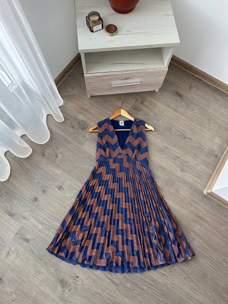 Missoni × Vintage Vintage Missoni Womens Zig Zag Multicolour Dress Size M / US 6-8 / IT 42-44 - 11 Thumbnail