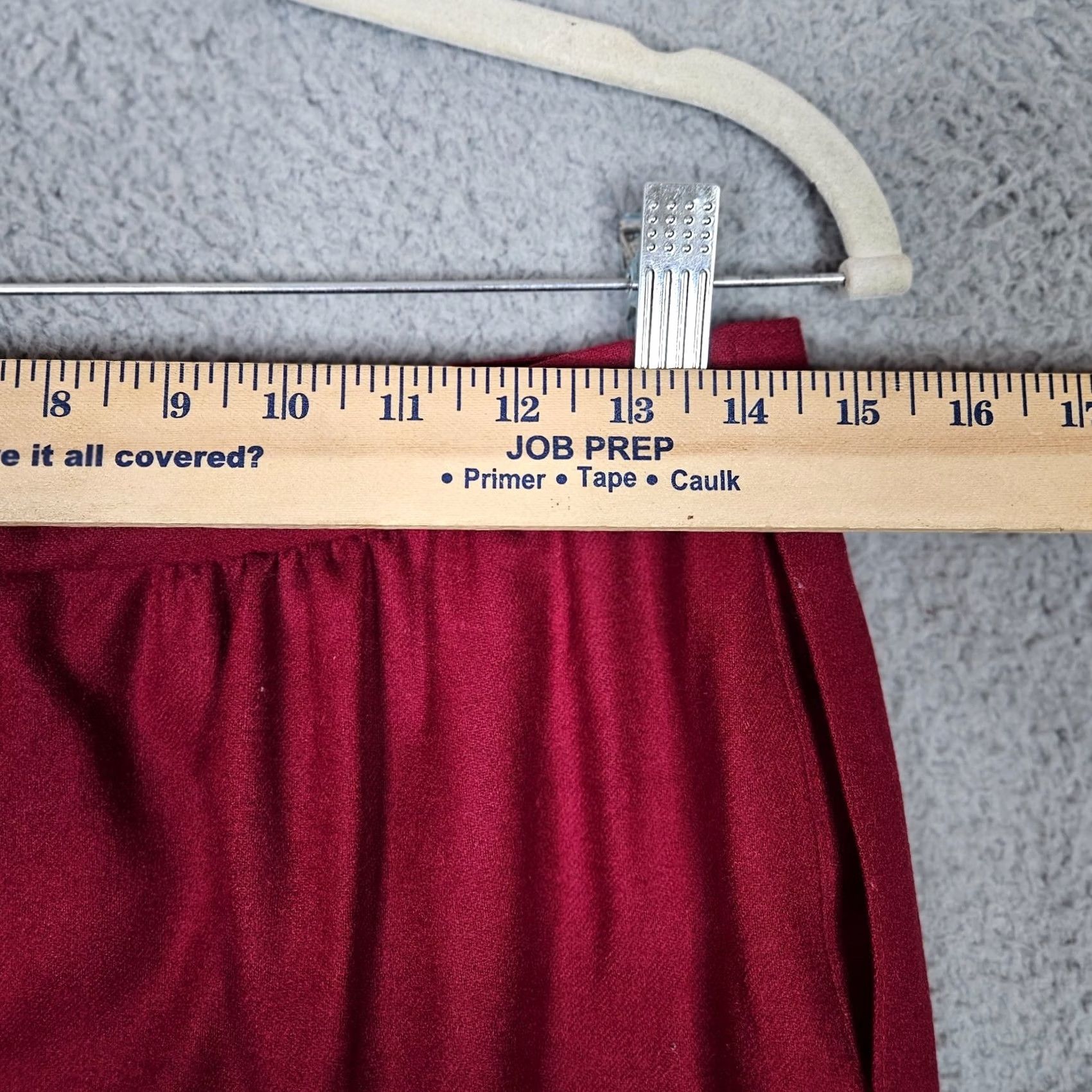 Pendleton VINTAGE Pendleton Skirt Women's A-Line Wool Red 12 Short Lined Vintage Size 34" / US 12 / IT 48 - 7 Thumbnail
