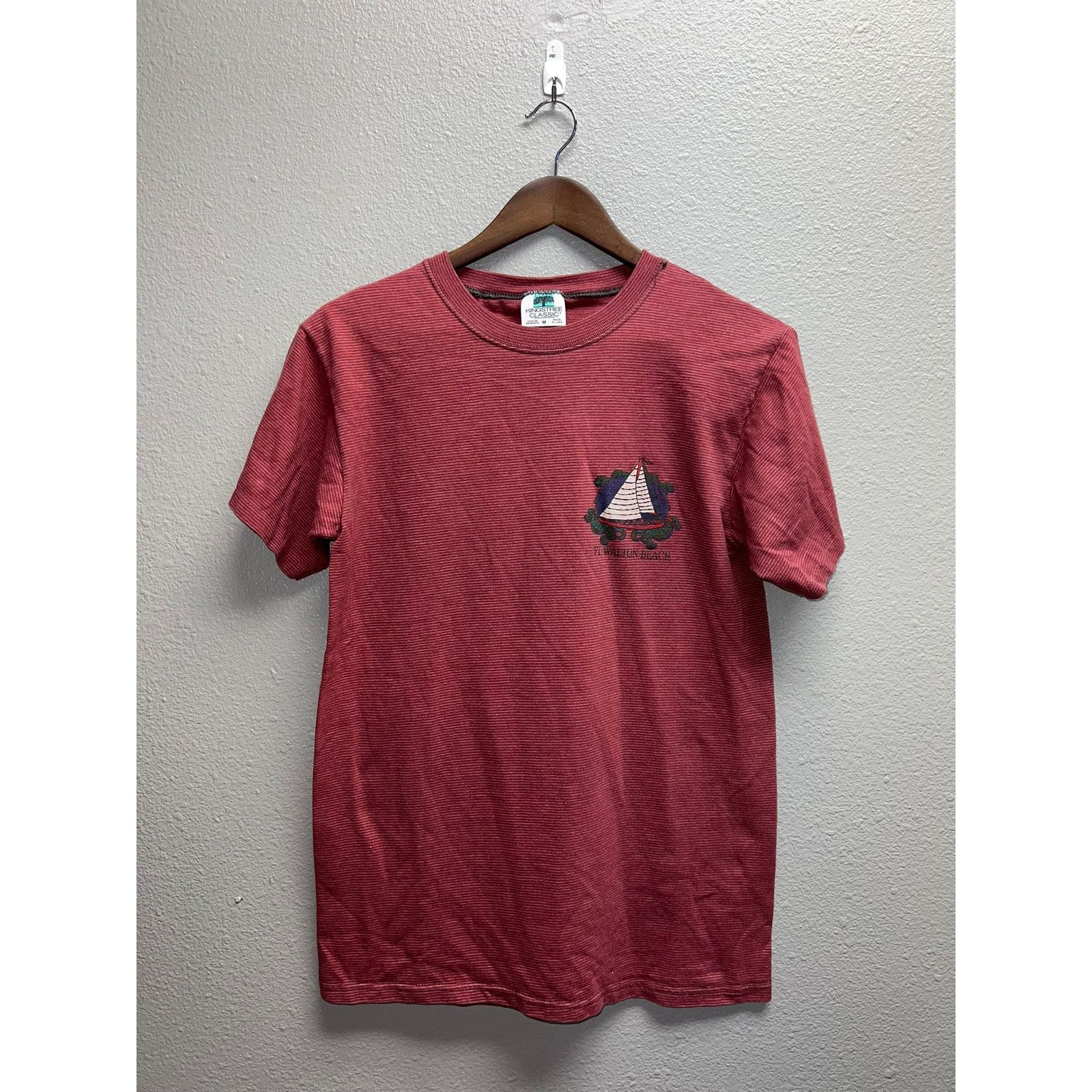 Vintage Vintage Fort Walton Shirt Beach Sailboat Red Tee VTG 90s M Size US M / EU 48-50 / 2 - 1 Thumbnail