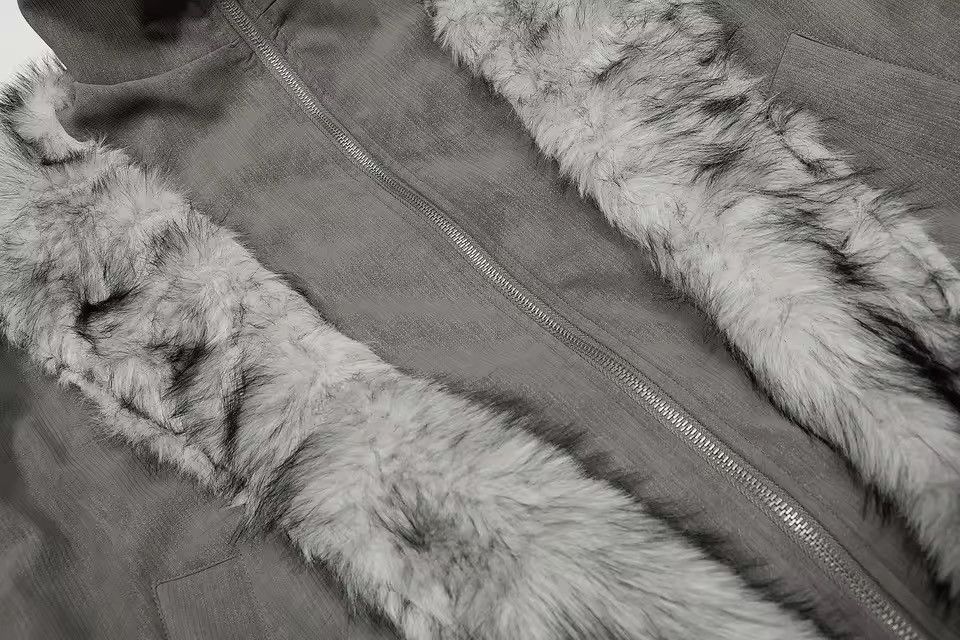 Other Streetwear Design Patchwork Fur Winter Coat Jacket Size US M / EU 48-50 / 2 - 6 Thumbnail