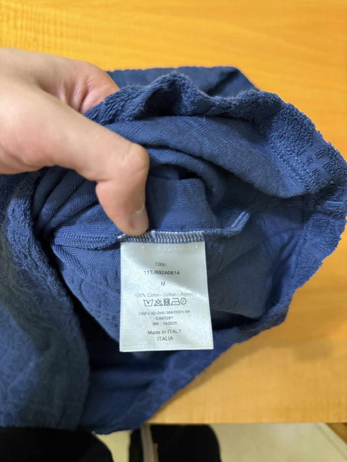 Dior Christian Dior Blue Towel Short Sleeve Size US M / EU 48-50 / 2 - 10 Thumbnail