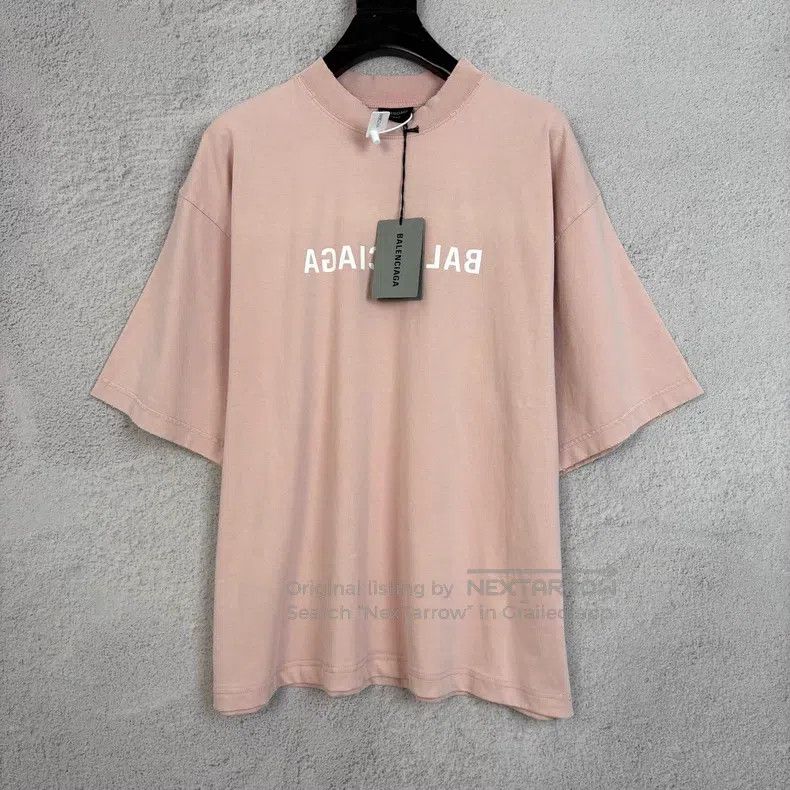 Balenciaga Balenciaga Logo Letter Printed Round Neck Short Sleeve T-S Size US S / EU 44-46 / 1 - 1 Thumbnail