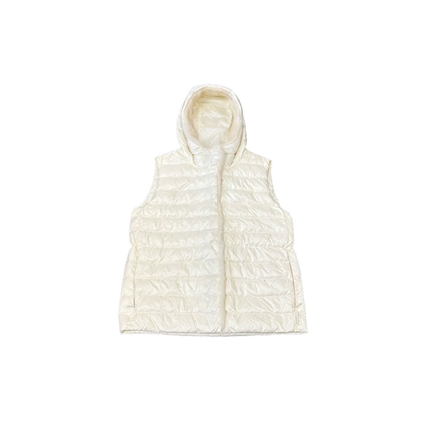 Moncler Moncler Beurre Fur Hooded Down Vest 3 Size L / US 10 / IT 46 - 1 Thumbnail