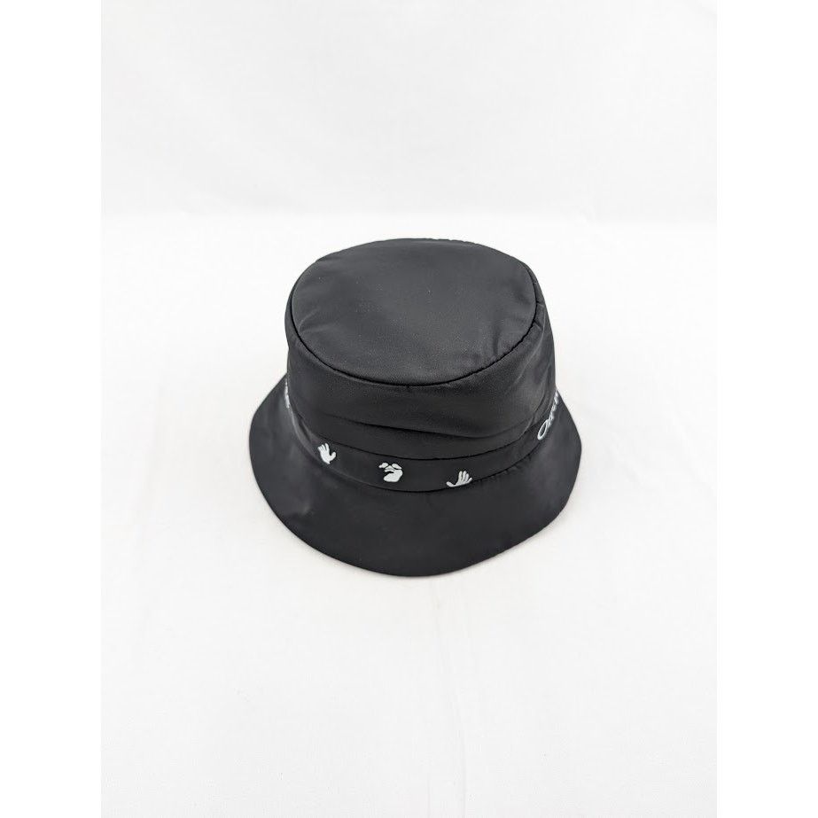 Off-White o1rshd1 Size: OS Logo Viscose Rain Cap in Black / White Size ONE SIZE - 12 Thumbnail