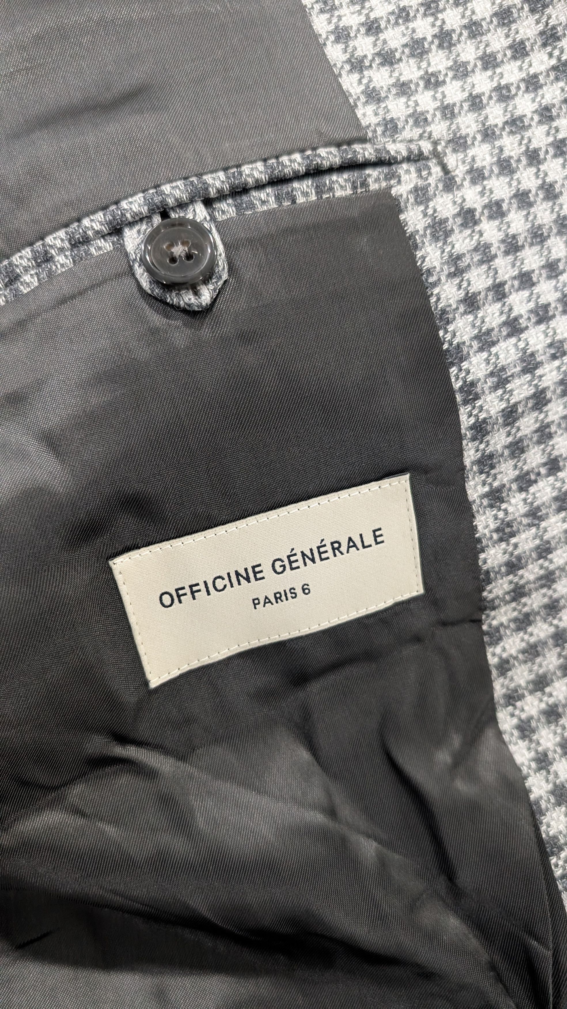 Officine Generale Officine Generale 375 Houndstooth Blazer Size 52 Size US L / EU 52-54 / 3 - 5 Thumbnail
