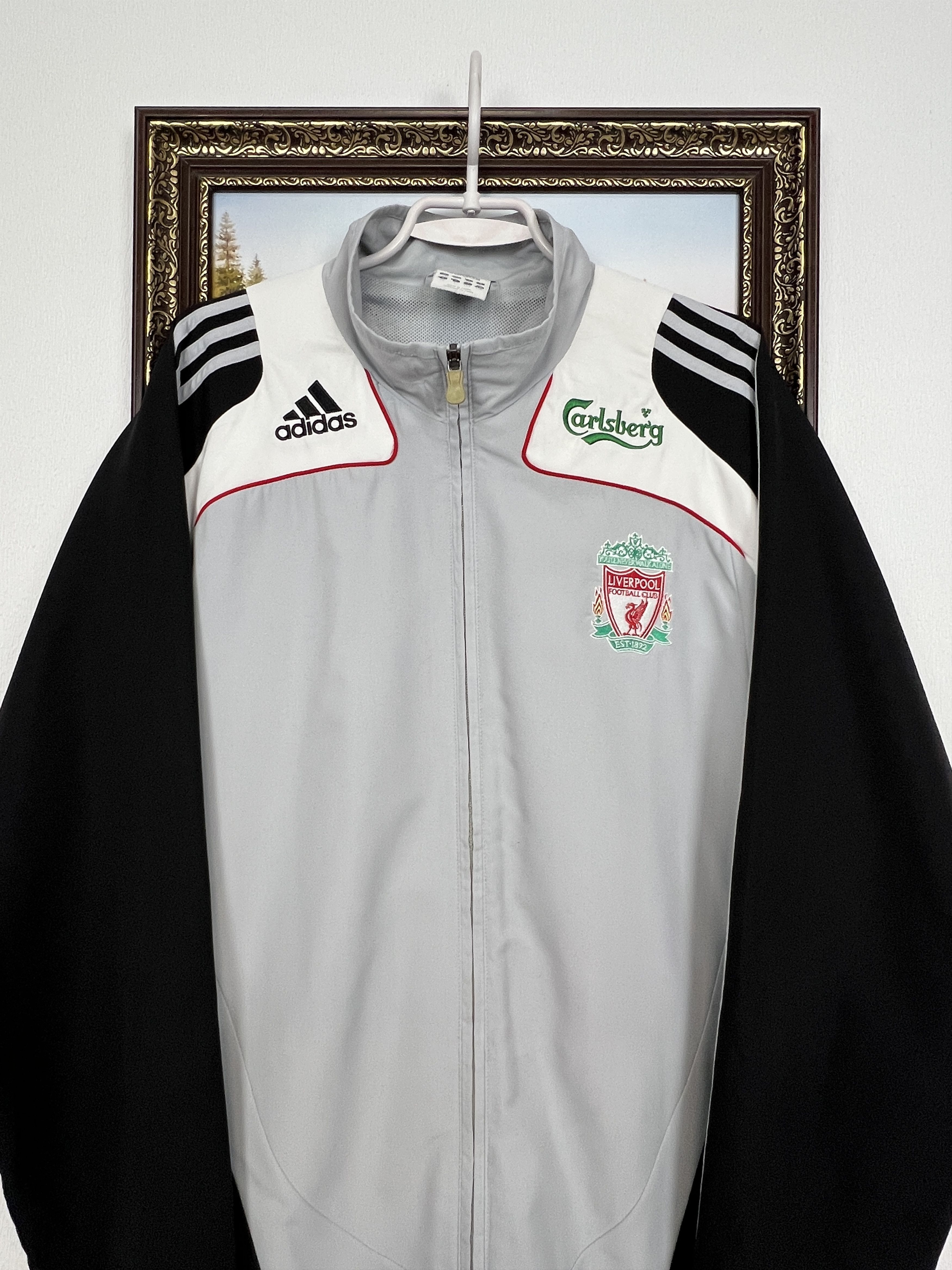 Adidas Vintage Adidas Liverpool Football Jacket Soccer Top YNWA Size US L / EU 52-54 / 3 - 2 Thumbnail