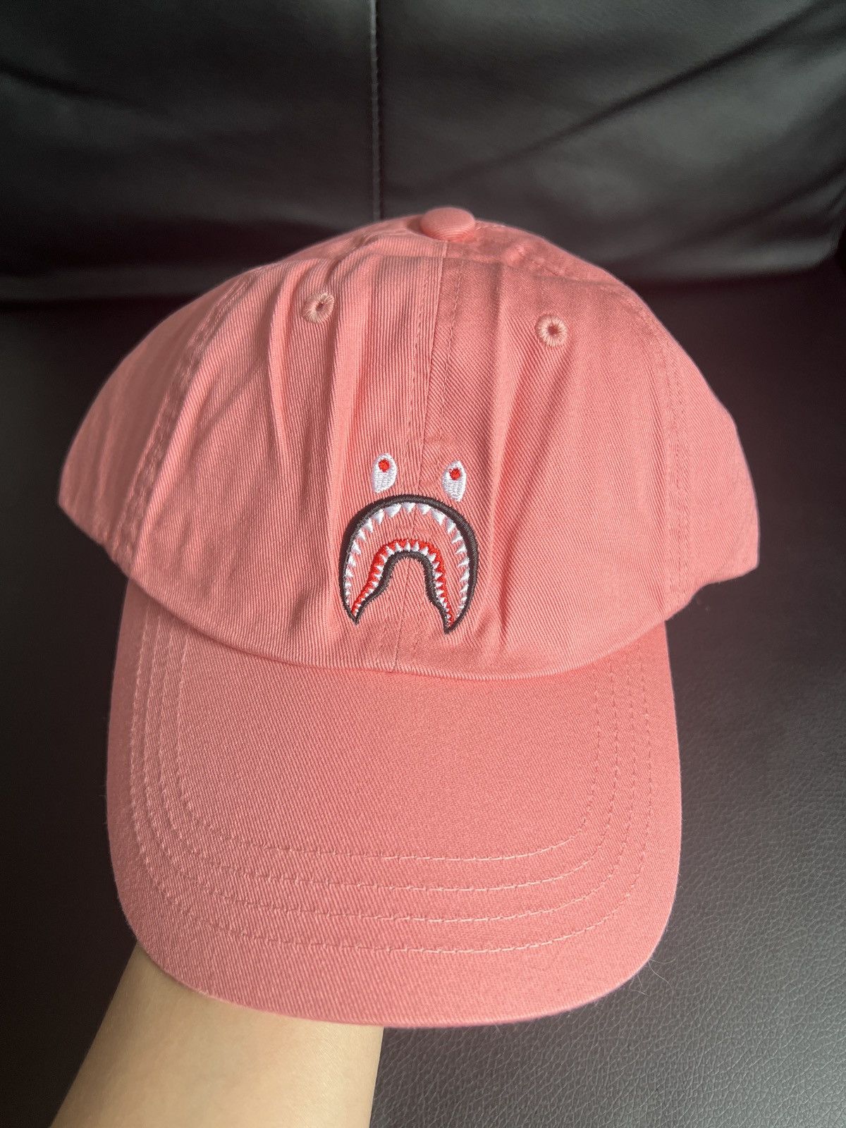 Bape Pink Bape Shark Dad Cap PONR Size ONE SIZE - 1 Thumbnail