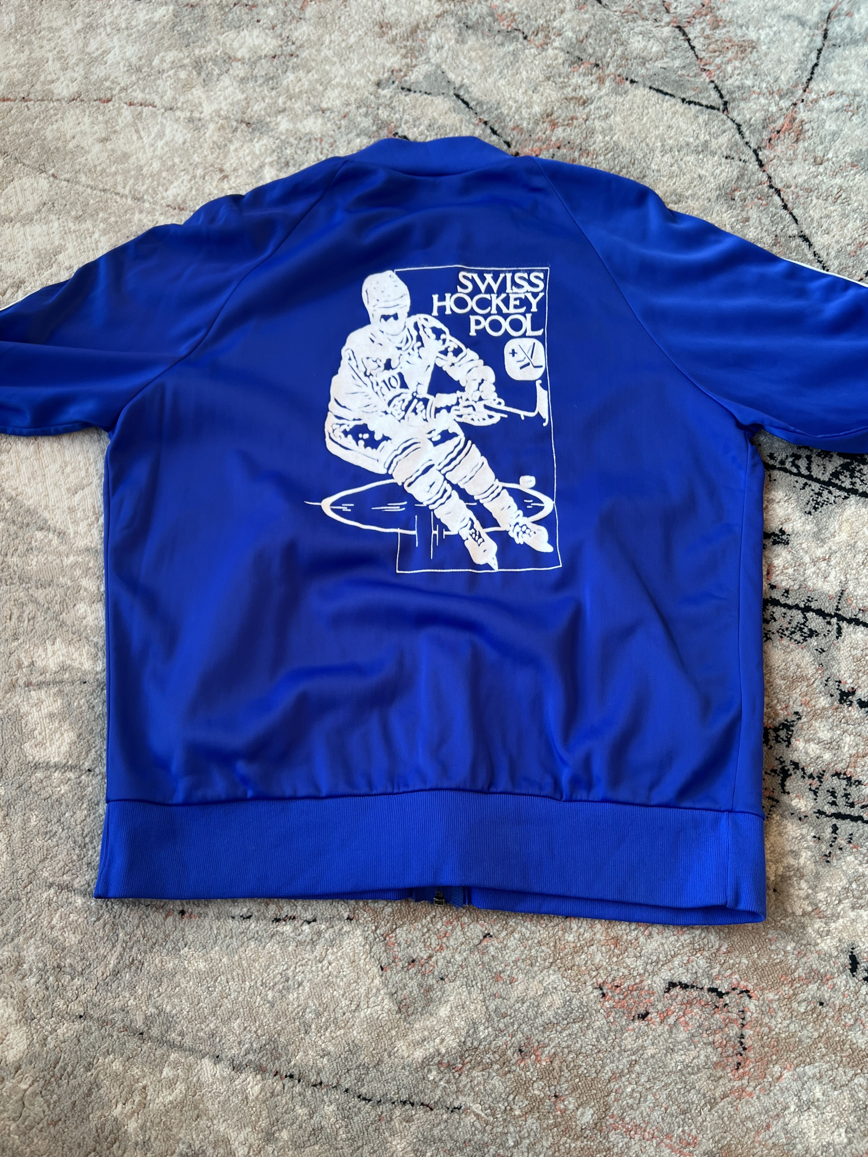 Adidas × NHL × Vintage Vintage Adidas Swiss Hockey Pool Made In France Size US L / EU 52-54 / 3 - 1 Thumbnail
