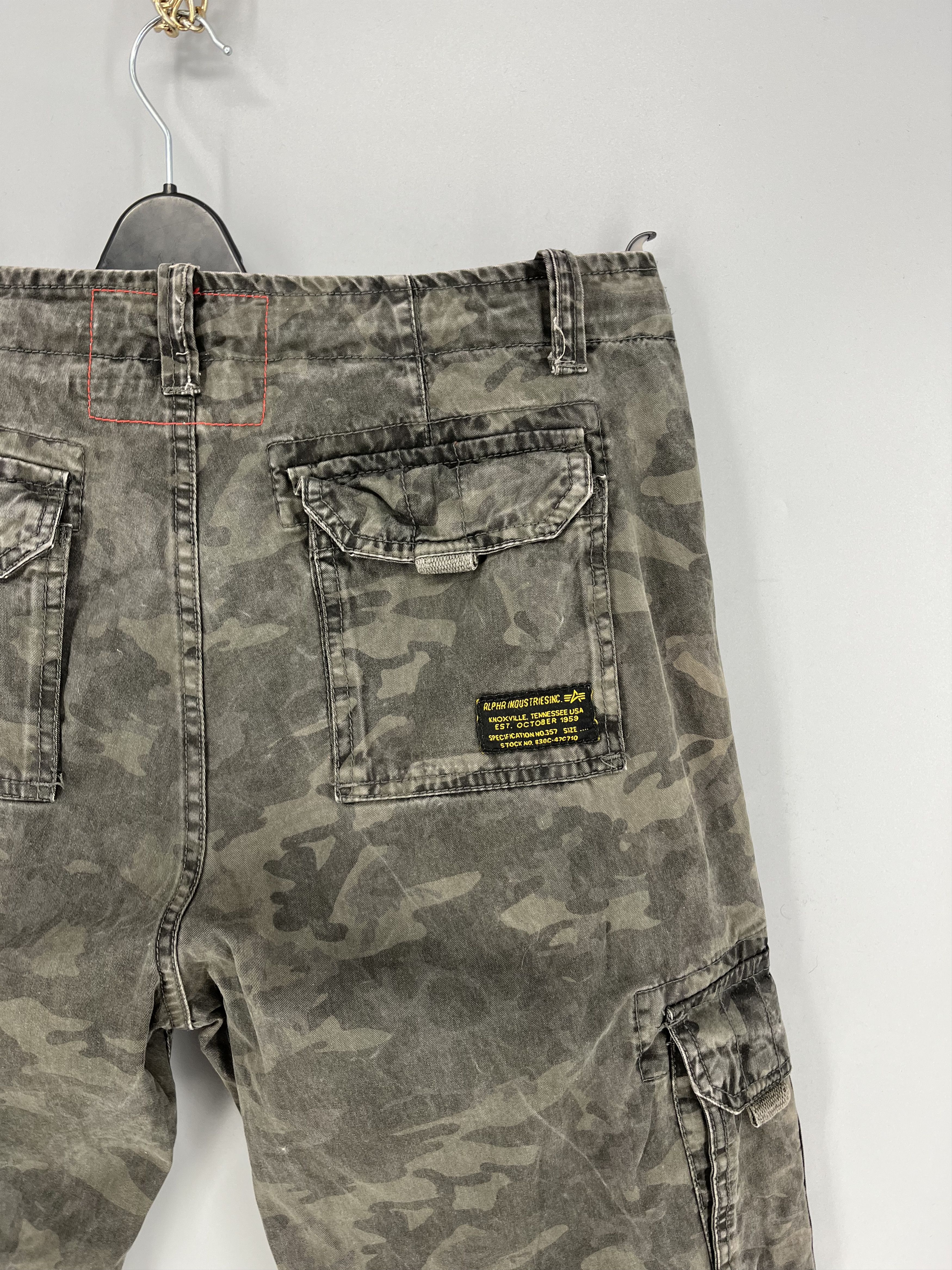 Alpha Industries VTG Alpha Industries Cargo Camouflage Military Outdoor Size US 34 / EU 50 - 12 Thumbnail