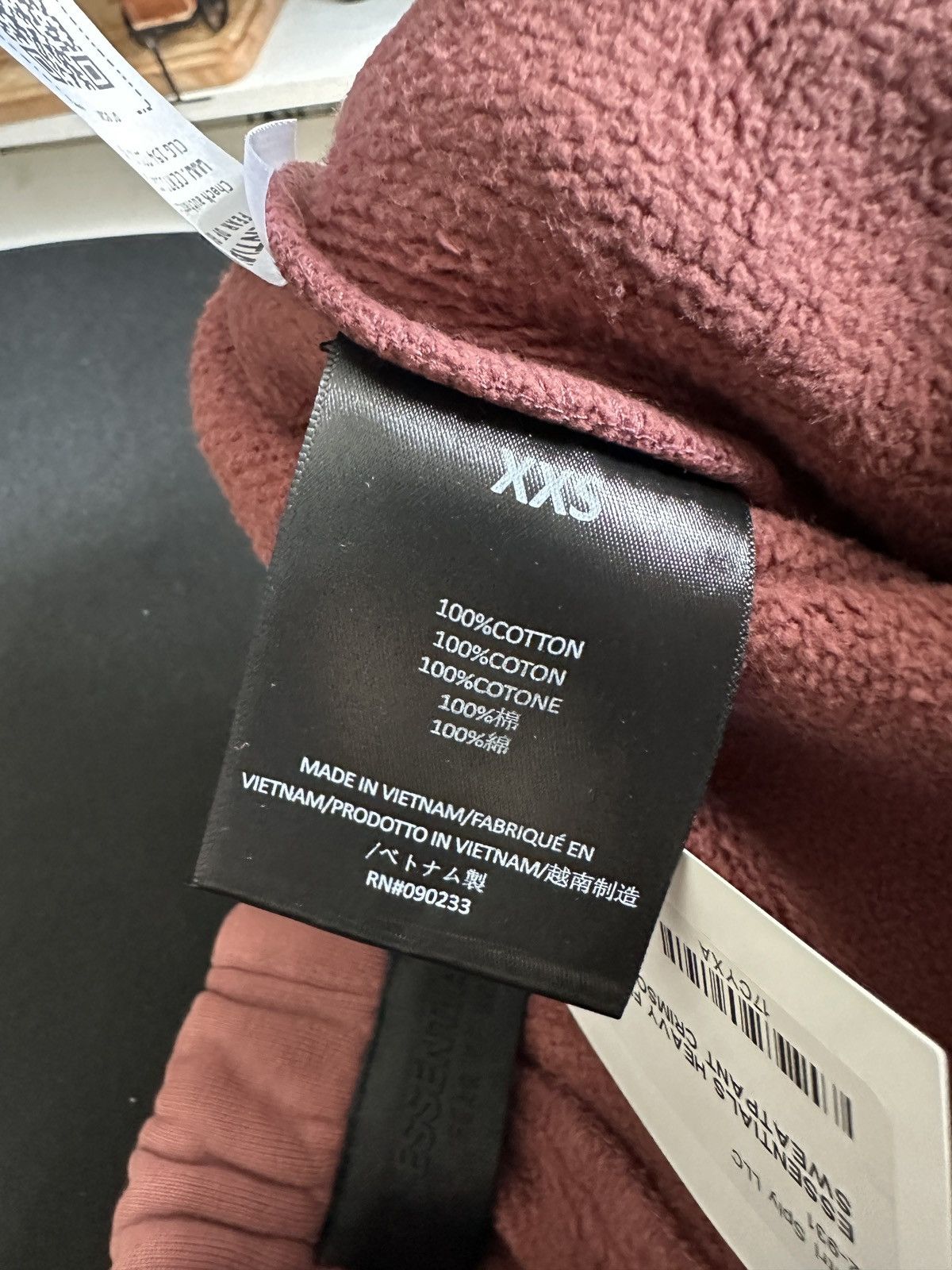Essentials Essentials Fear of God University Sweatpants Crimson Size US 28 / EU 44 - 7 Thumbnail