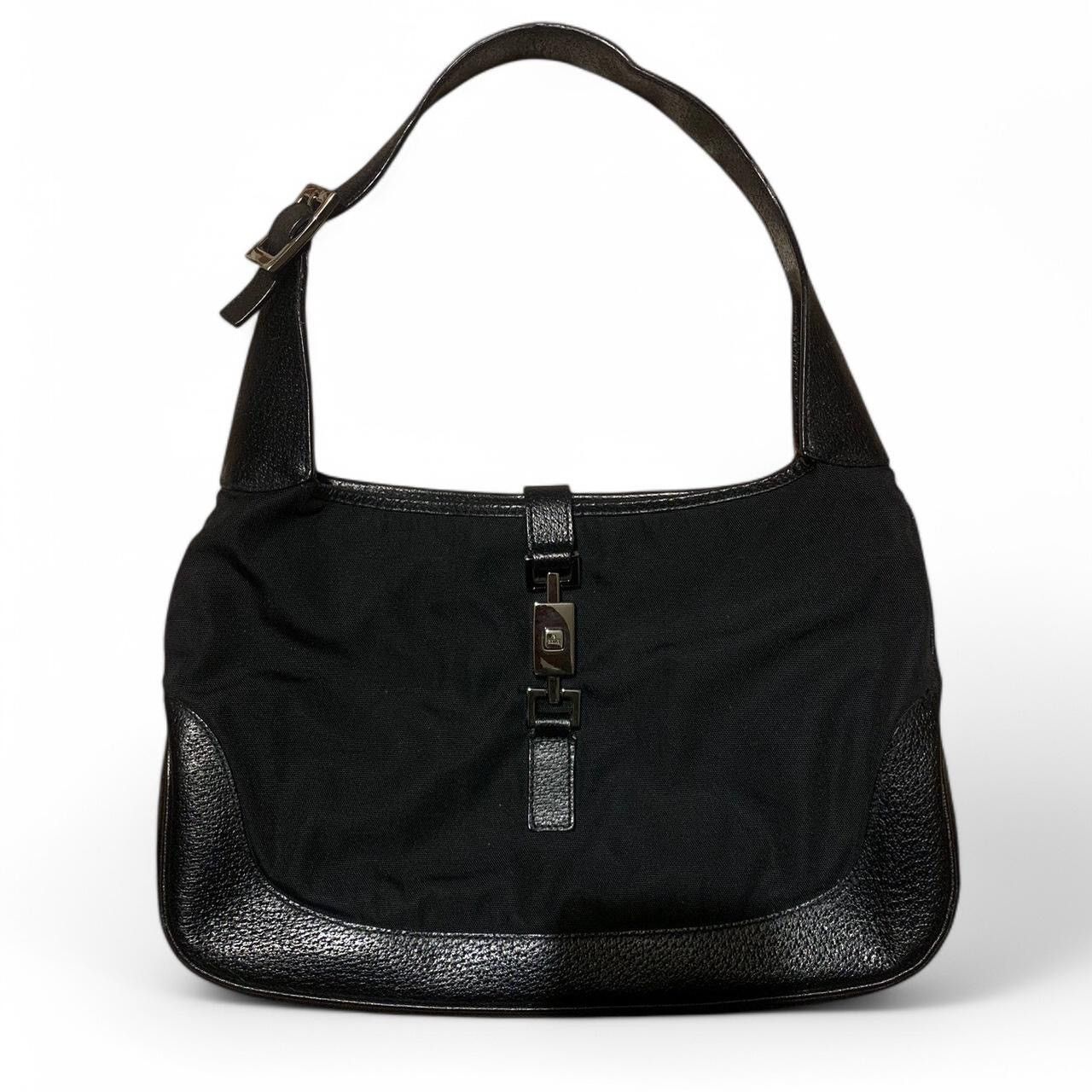 Gucci Vintage Gucci Black Nylon and Leather Jackie Size ONE SIZE - 2 Thumbnail