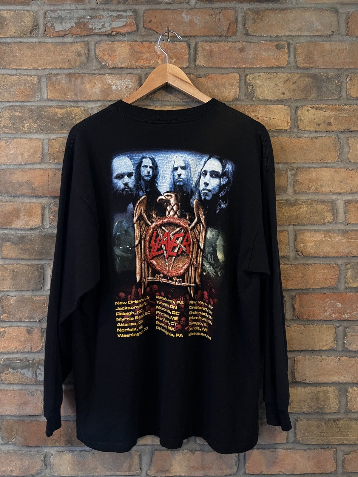 Band Tees 00s Slayer “God Hates Us All” Long sleeve Size US XL / EU 56 / 4 - 2 Thumbnail