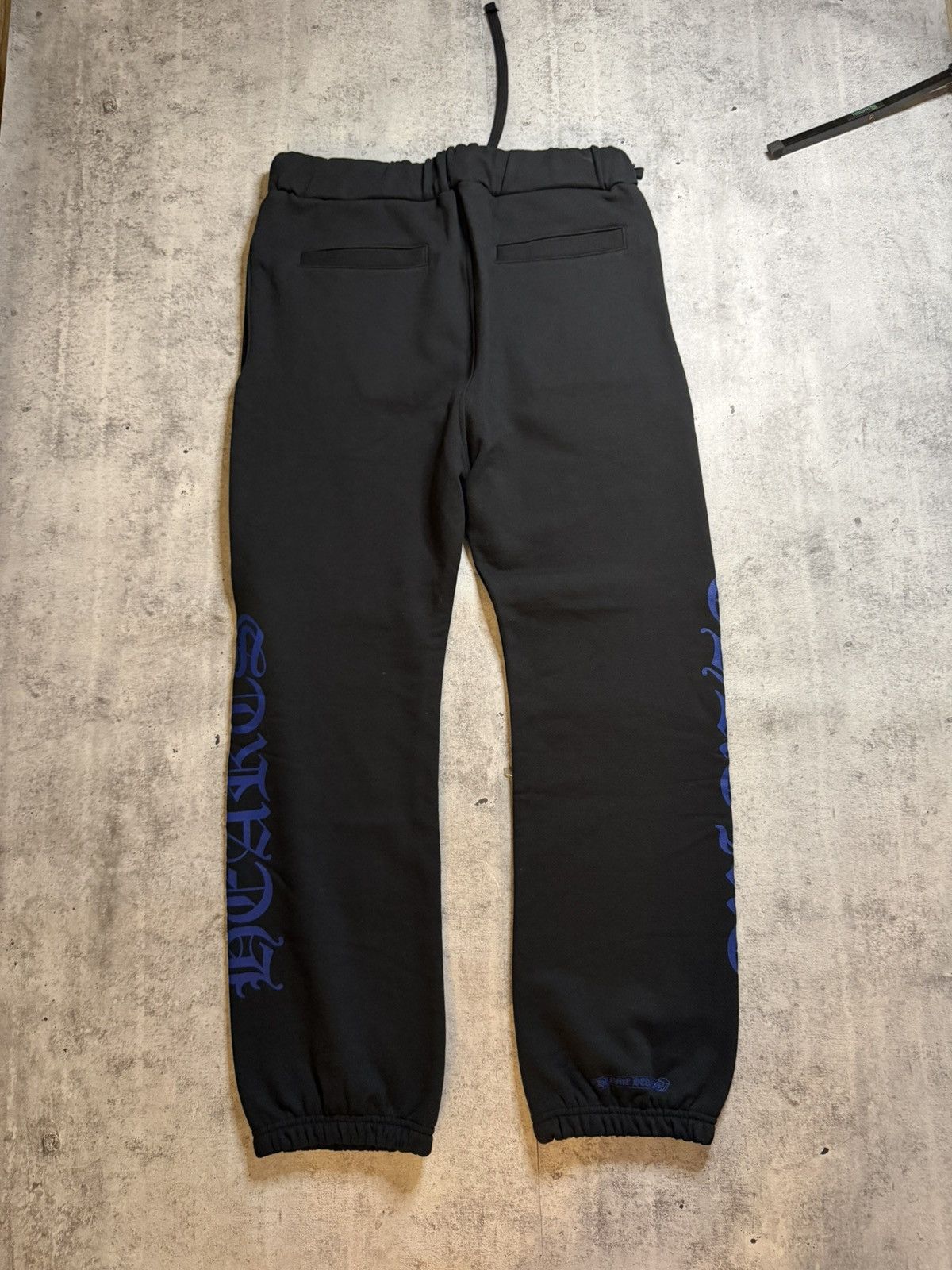 Chrome Hearts Chrome Heart Black & Blue Horseshoe Sweatpants Size US 34 / EU 50 - 2 Thumbnail