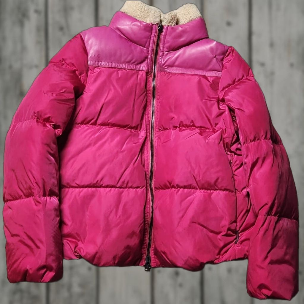 Coach Coach Women Legacy Puffer Jacket Coat Full Zip Down Pink Hip Fuchsia Shearling Fur Trim Down Insulation Regular L Women Size L / US 10 / IT 46 - 1 Thumbnail
