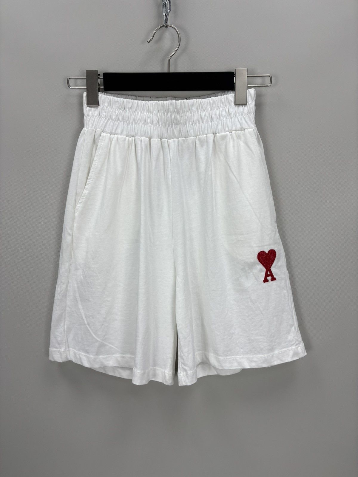 AMI Womens shorts AMI Alexandre Mattiussi Size S Color White Size 25" / US 0 / IT 36 - 2 Thumbnail