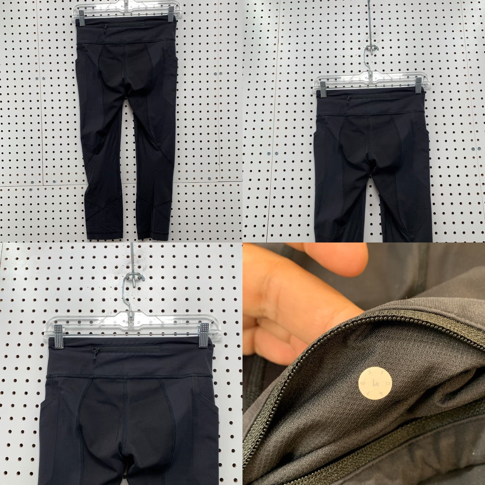 Lululemon Lululemon Run Inspire Black Crop Leggings Pants Womens Size 4 25x22.5 Size 27" / US 4 / IT 40 - 8 Thumbnail