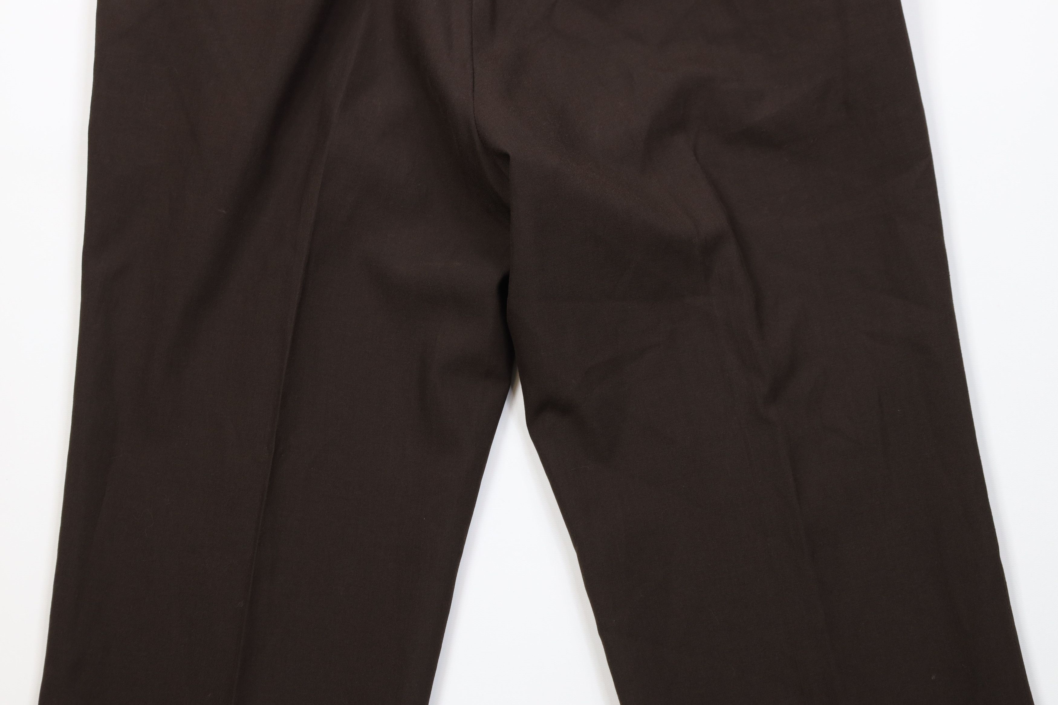 Vintage Vintage 70s Streetwear Knit Wide Leg Chino Pants Brown Size US 36 / EU 52 - 13 Thumbnail