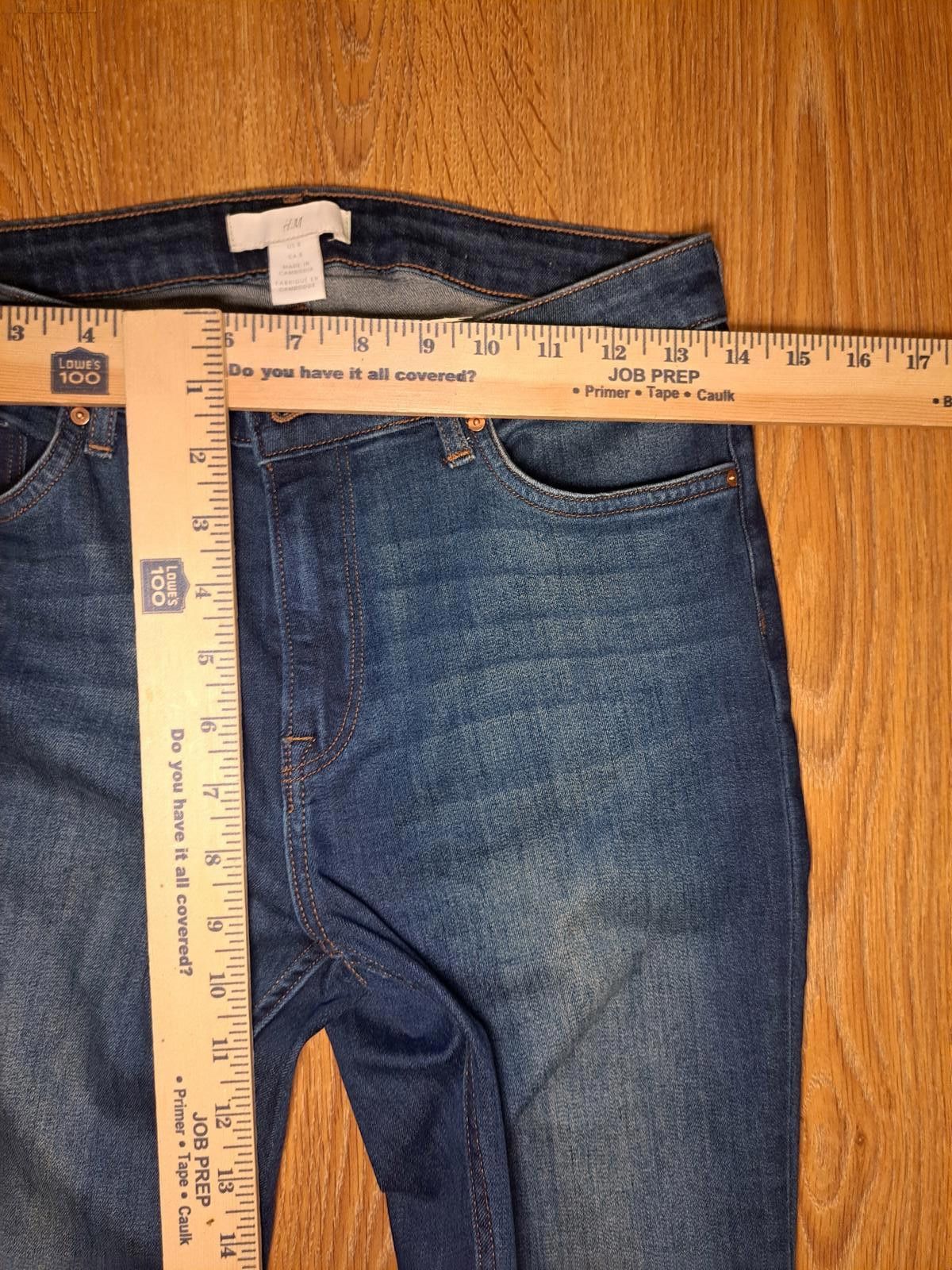 H&M H&M Jeans Womens Size 8 Blue Cotton Blend Size 30" / US 8 / IT 44 - 6 Thumbnail