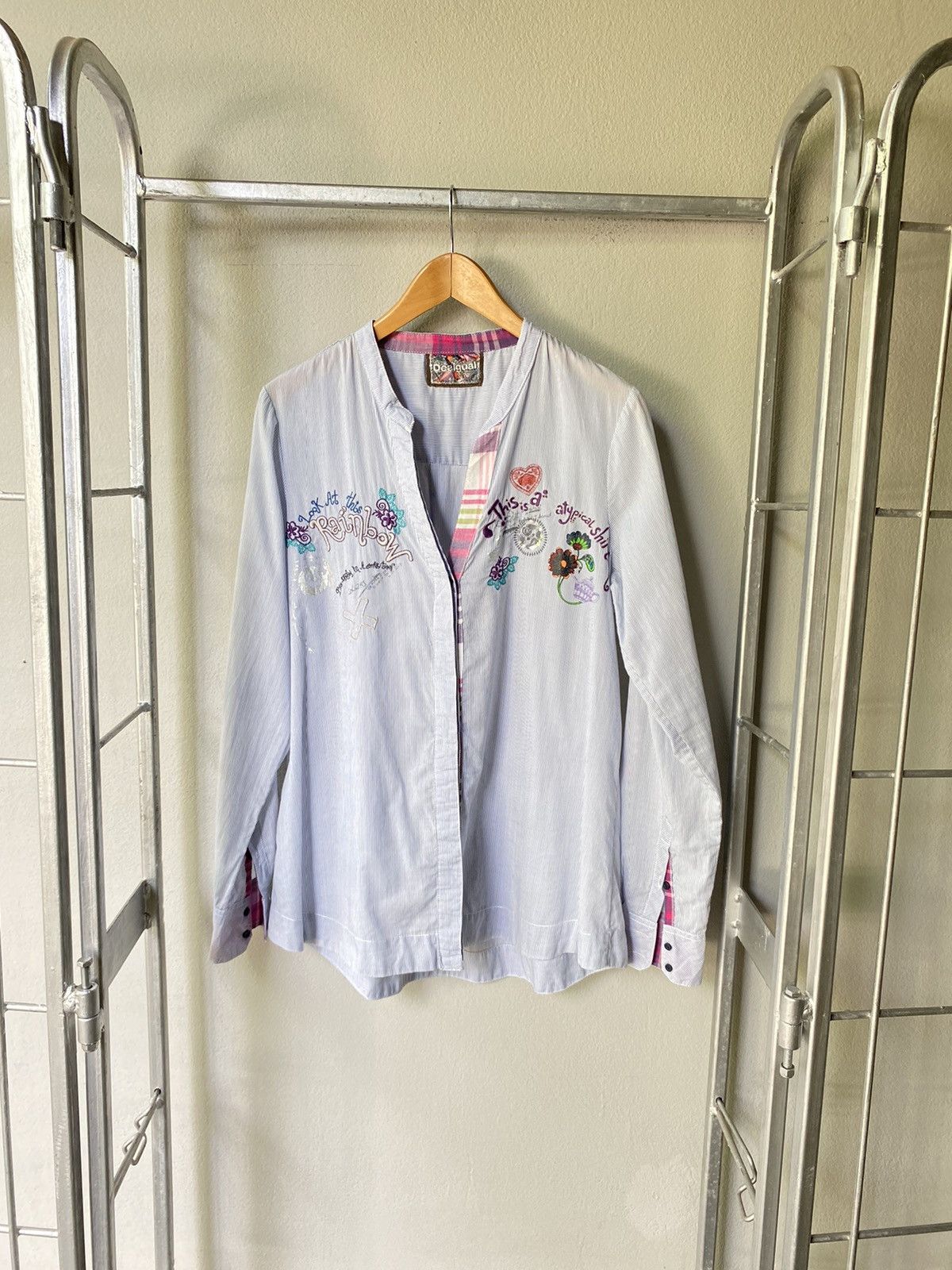 Desigual Desigual embroidery women shirt Size S / US 4 / IT 40 - 1 Thumbnail