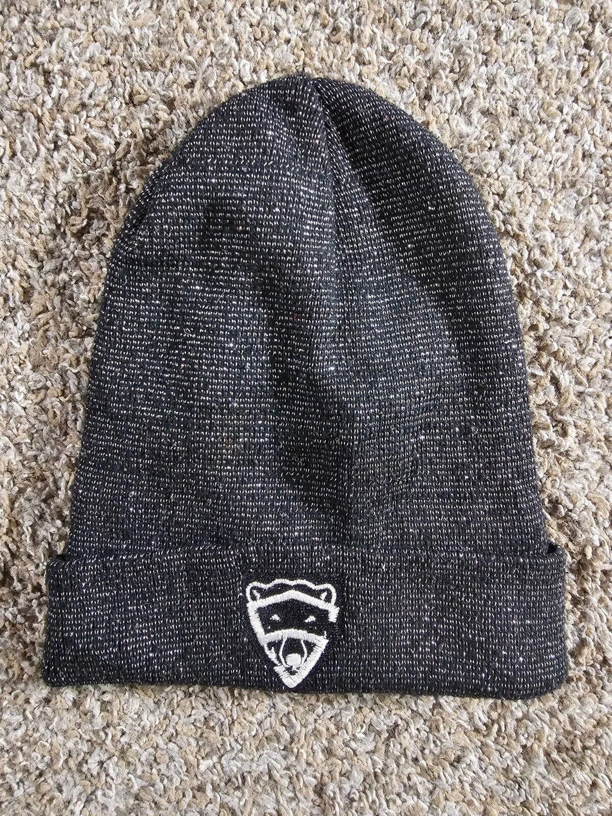 Designer Black Unisex Winter Hat Beanie Wool Blend Unknown Mascot Size ONE SIZE - 1 Thumbnail