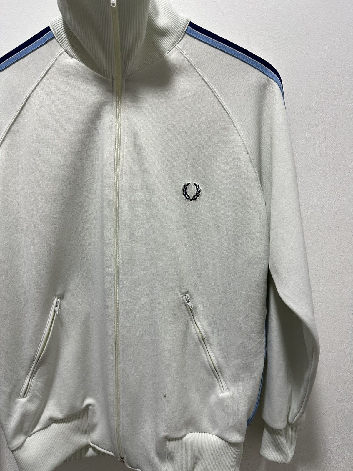 Fred Perry Vintage Fred Perry Track Top Sweater Design Size US L / EU 52-54 / 3 - 4 Thumbnail