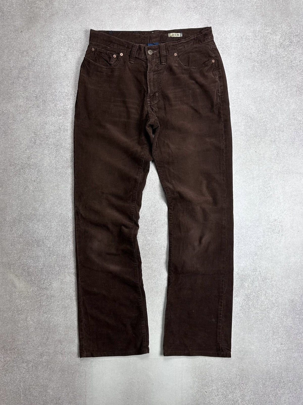 Polo Ralph Lauren Vintage Polo Ralph Lauren Baggy Corduroy Pants Chino 31x34 Size US 31 - 3 Thumbnail
