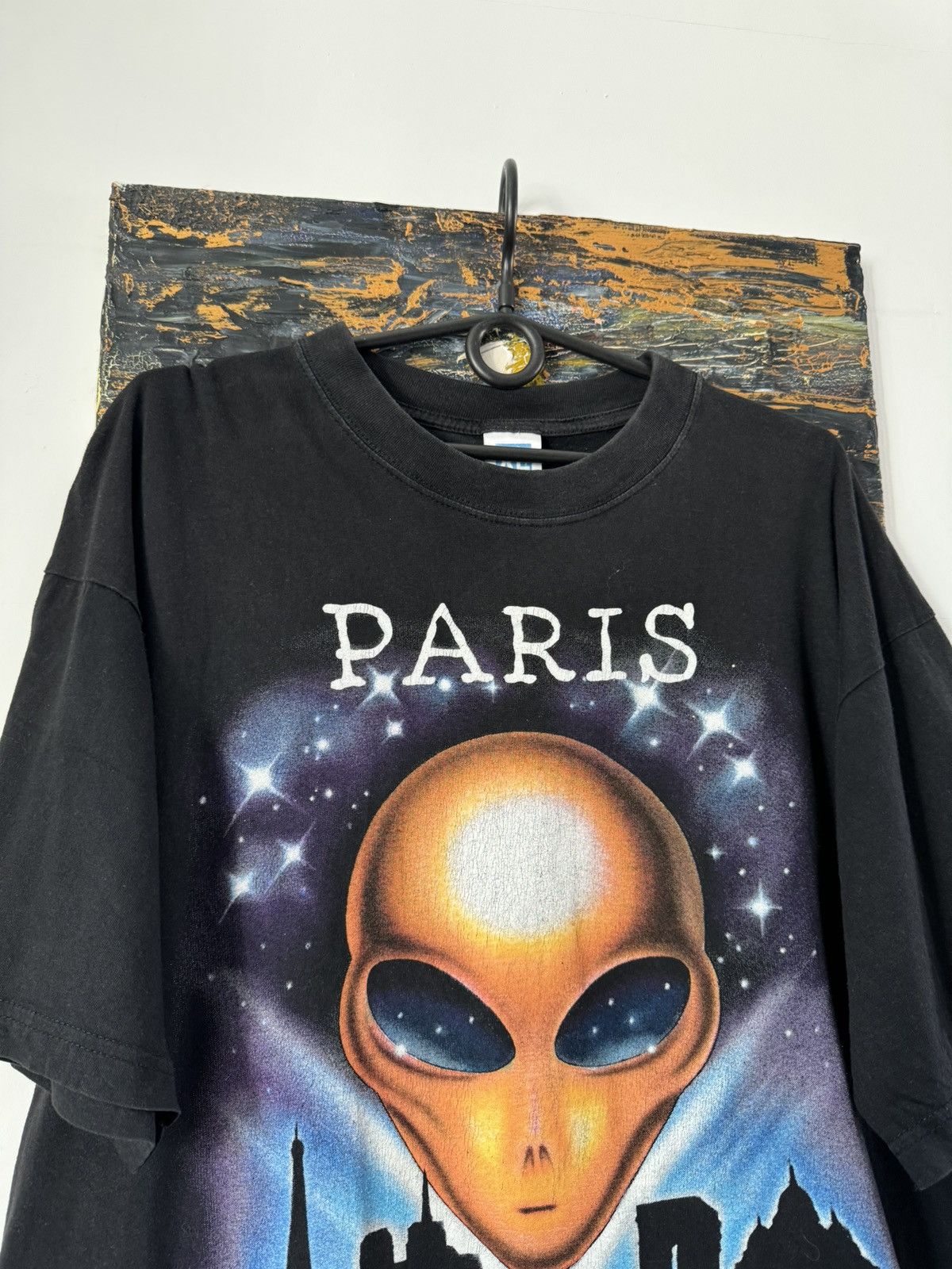 Alien Workshop × Band Tees × Vintage Vintage 90s Alien Paris Graphic Tee Size US XL / EU 56 / 4 - 3 Thumbnail