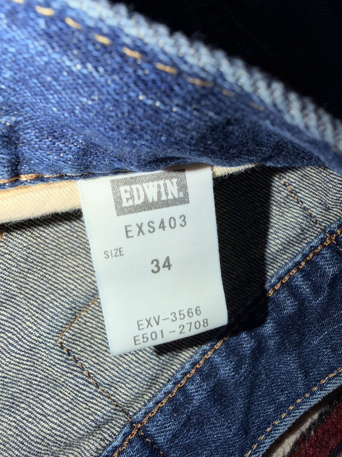 Edwin Vintage Edwin EXS403 Exclusive Vintage Distressed Denim Size US 36 / EU 52 - 3 Thumbnail