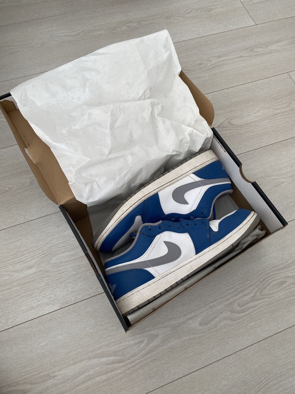 Jordan Brand Air jordan 1 low true blue Size US 12.5 / EU 45-46 - 6 Thumbnail