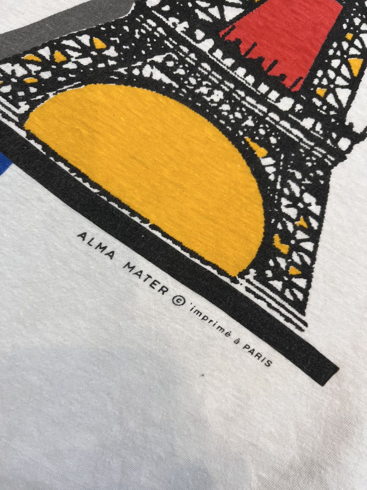 Other Rare Vintage Paris France Alma Mater Tshirt Eiffel Tower 80s Size US L / EU 52-54 / 3 - 9 Thumbnail