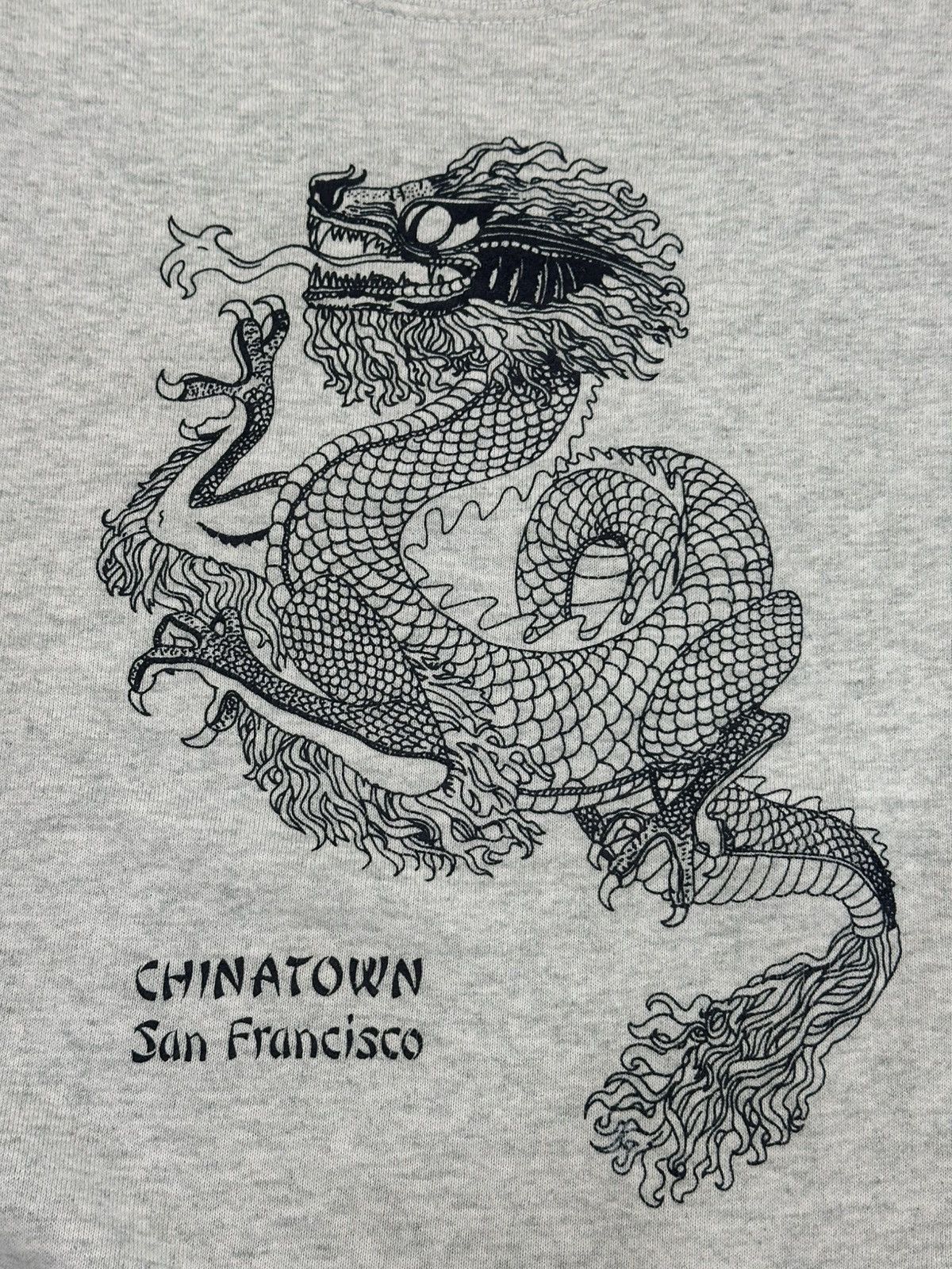 Fruit Of The Loom Vintage 90s Dragon Chinatown San Francisco Souvenir Crewneck Size US L / EU 52-54 / 3 - 6 Thumbnail