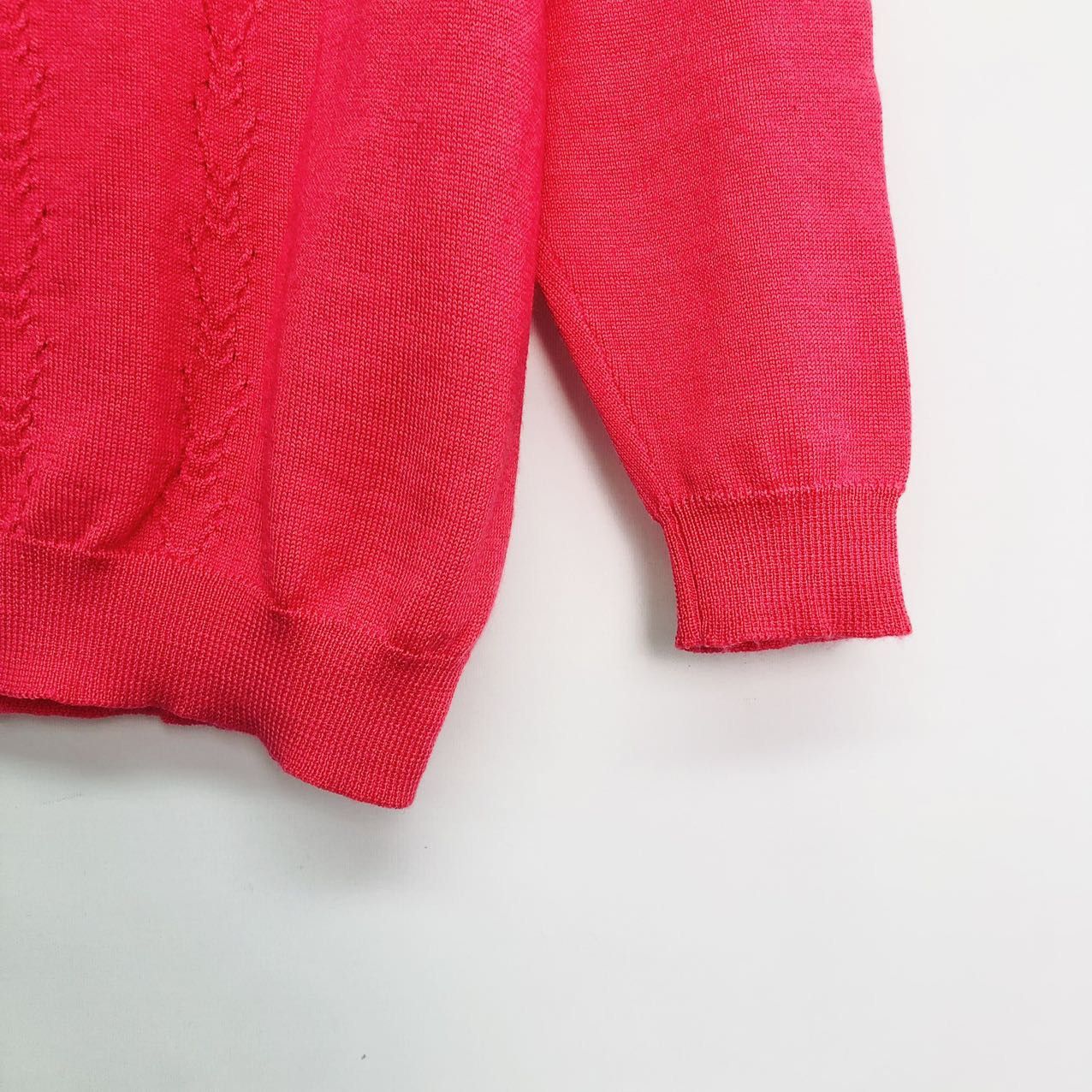 Miu Miu Miu Miu Solid Color Ruffle Trim Knit Sweater K26WX Size XS / US 0-2 / IT 36-38 - 4 Thumbnail