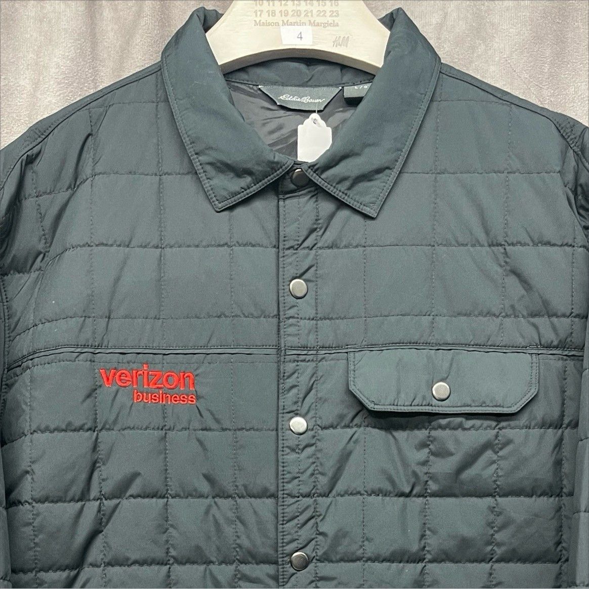 Eddie Bauer EDDIE BAUER EB502 VERIZON BUSINESS STAFF QUILTED SHIRT JACKE Size US L / EU 52-54 / 3 - 1 Thumbnail