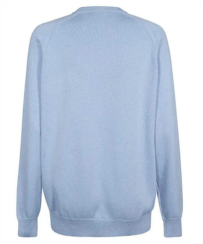 Givenchy o1srvl11e1224 Cashmere Sweater in Blue Size L / US 10 / IT 46 - 2 Thumbnail