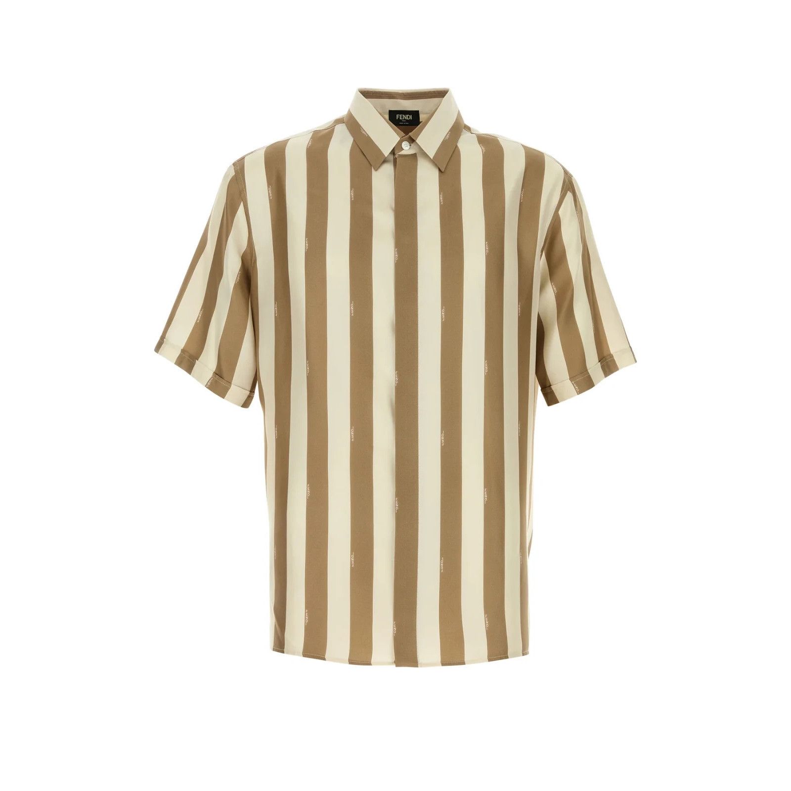 FENDI Printed Silk Shirt New )